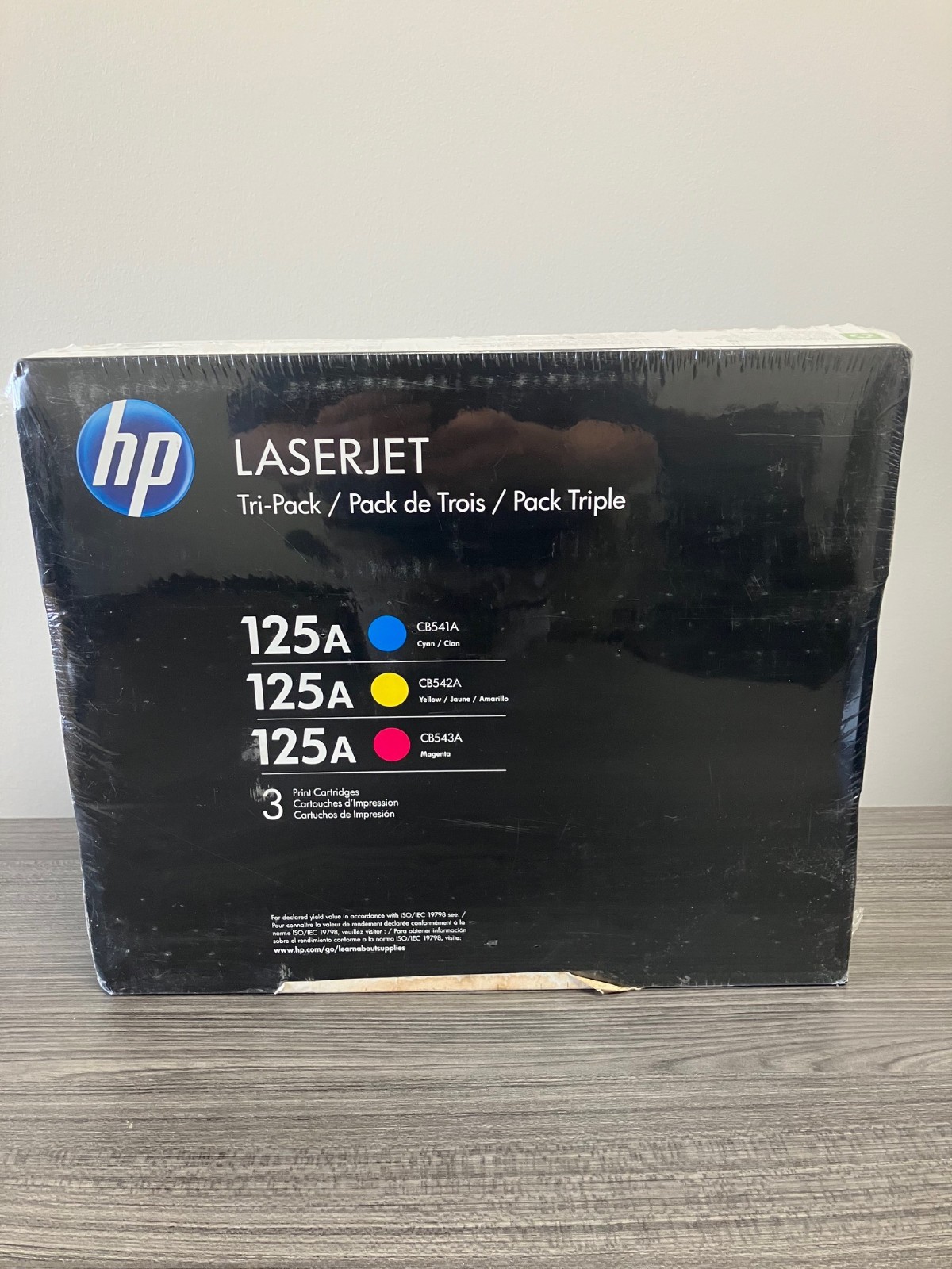 Genuine New Sealed HP 125A Tri-Pack CB543A Magenta CB542A Yellow CB541A Cyan