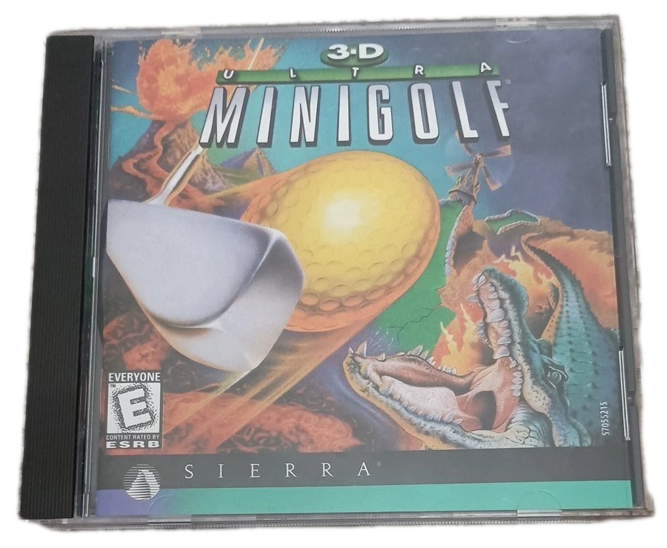 3-D ULTRA MINIGOLF - 1998 SIERRA WINDOWS 95  PC CD GAME - COMPLETE
