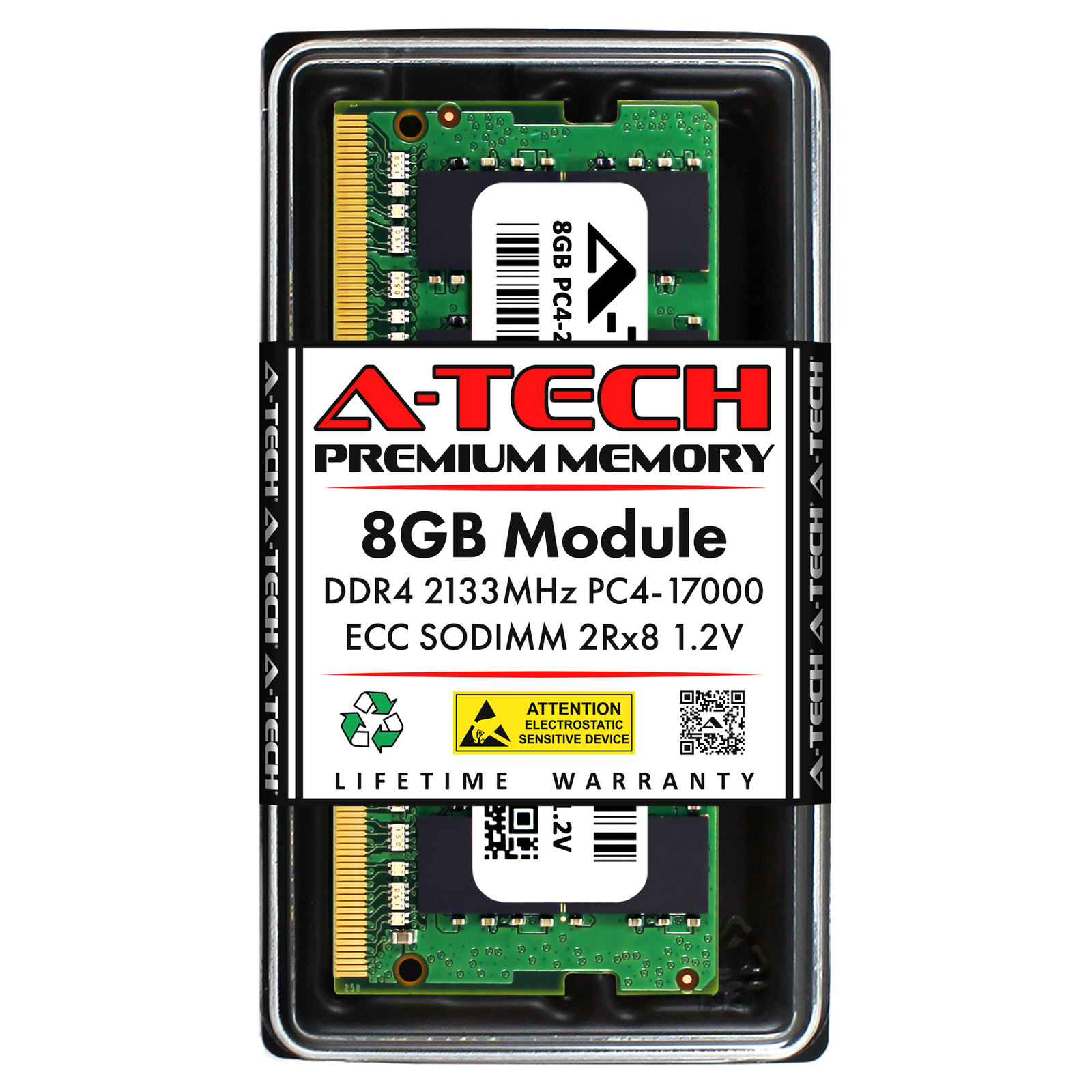 8GB DDR4 2133MHz PC4-17000 ECC SODIMM (Replacement for HP V1D58AA) Memory RAM