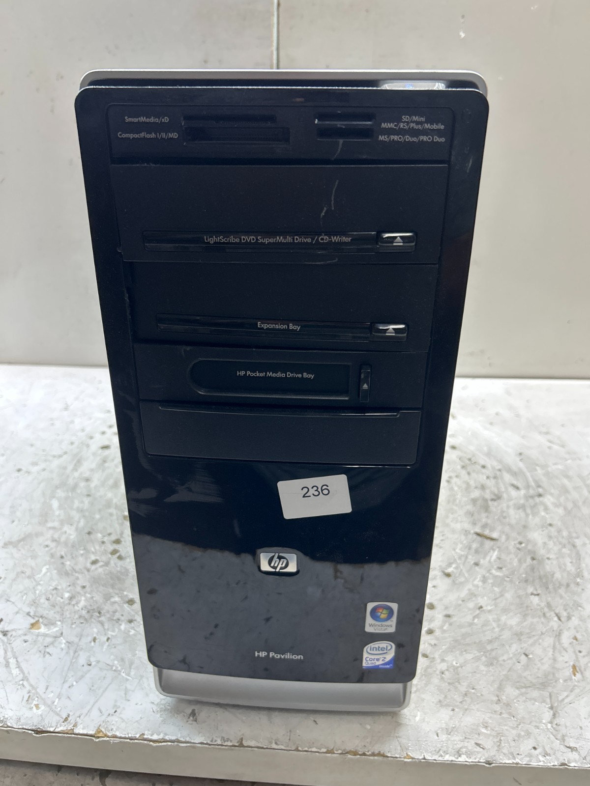 HP Pavilion a6544f Intel Core 2 Quad Q6600 2.40GHz 4GB NO HDD