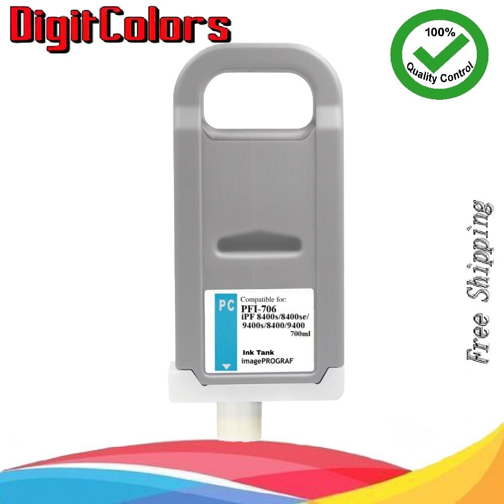 PFI-706 Photo Cyan Ink Cartridge for IPF 8400s 8400se 9400s 8400 9400 PFI706PC