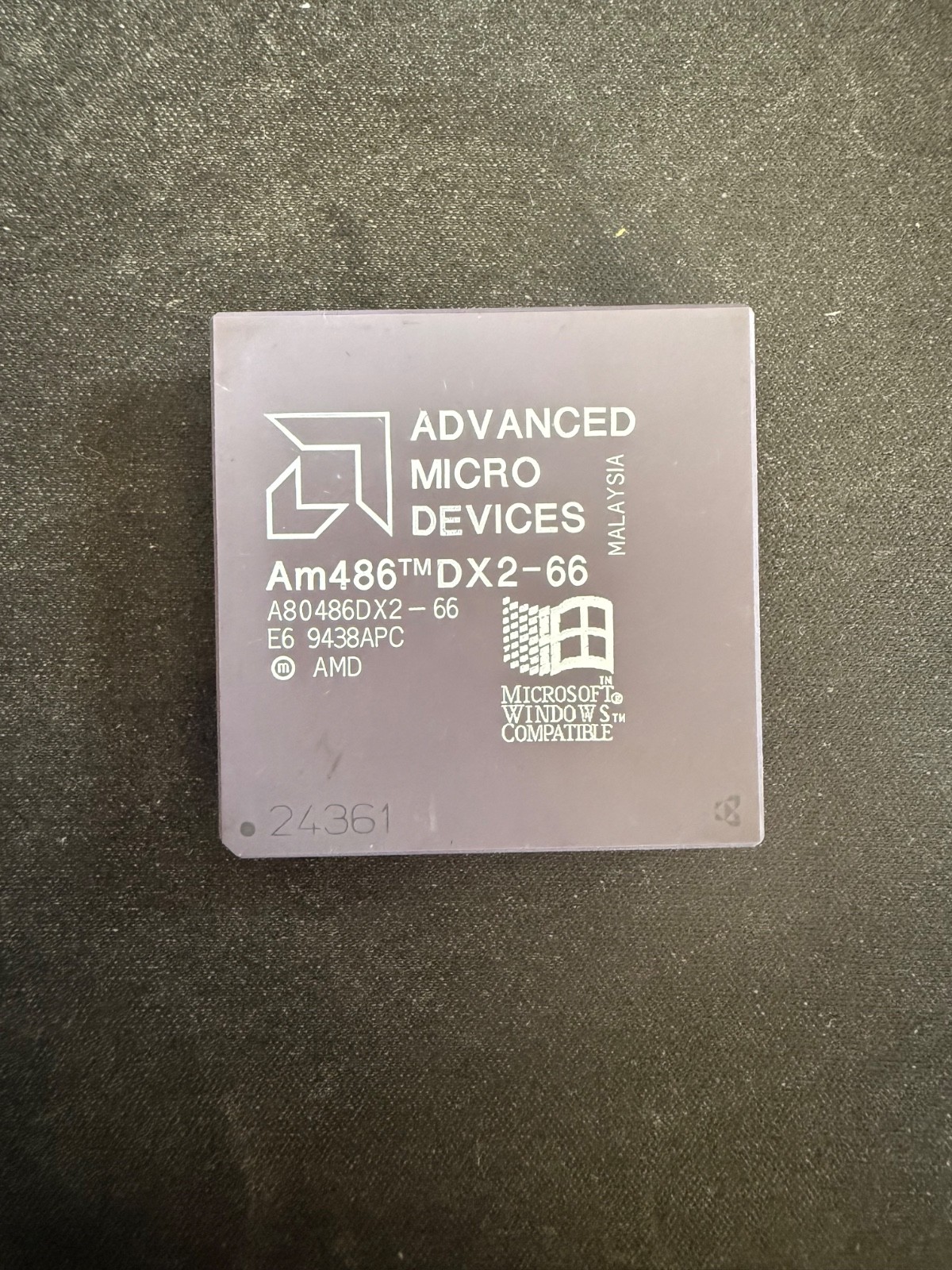 Vintage AMD Am486DX2-66 A80486DX2-66 66MHz CPU E6 9438APC Socket 3