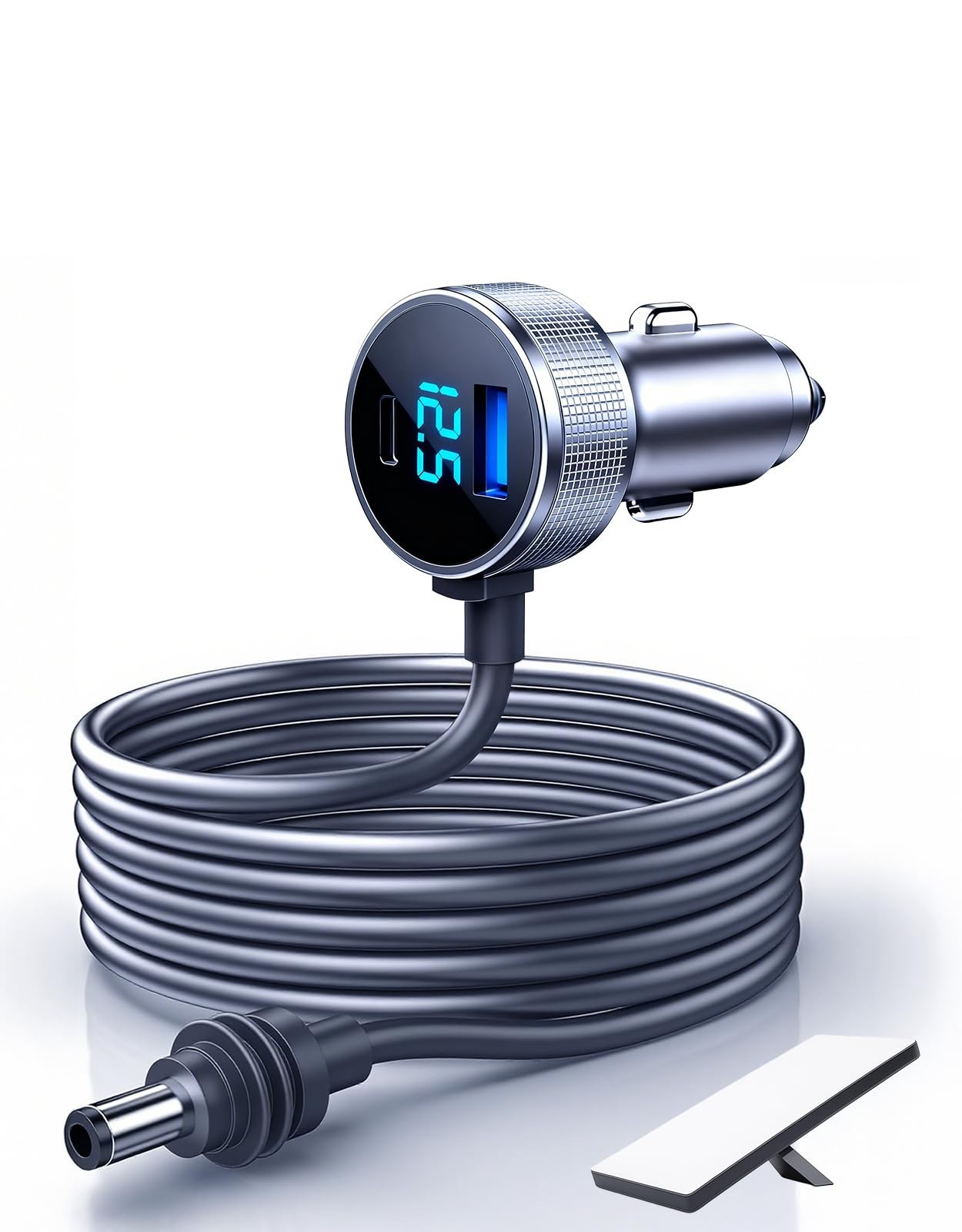 Mini Car Adapter for Starlink, 10FT Power Cable, 12V-24V, Vehicle Charging Acces