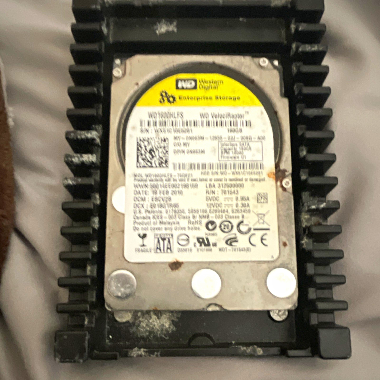 Western Digital WD VelociRaptor 300GB 2.5" SATA 10000RPM HDD Heatsink