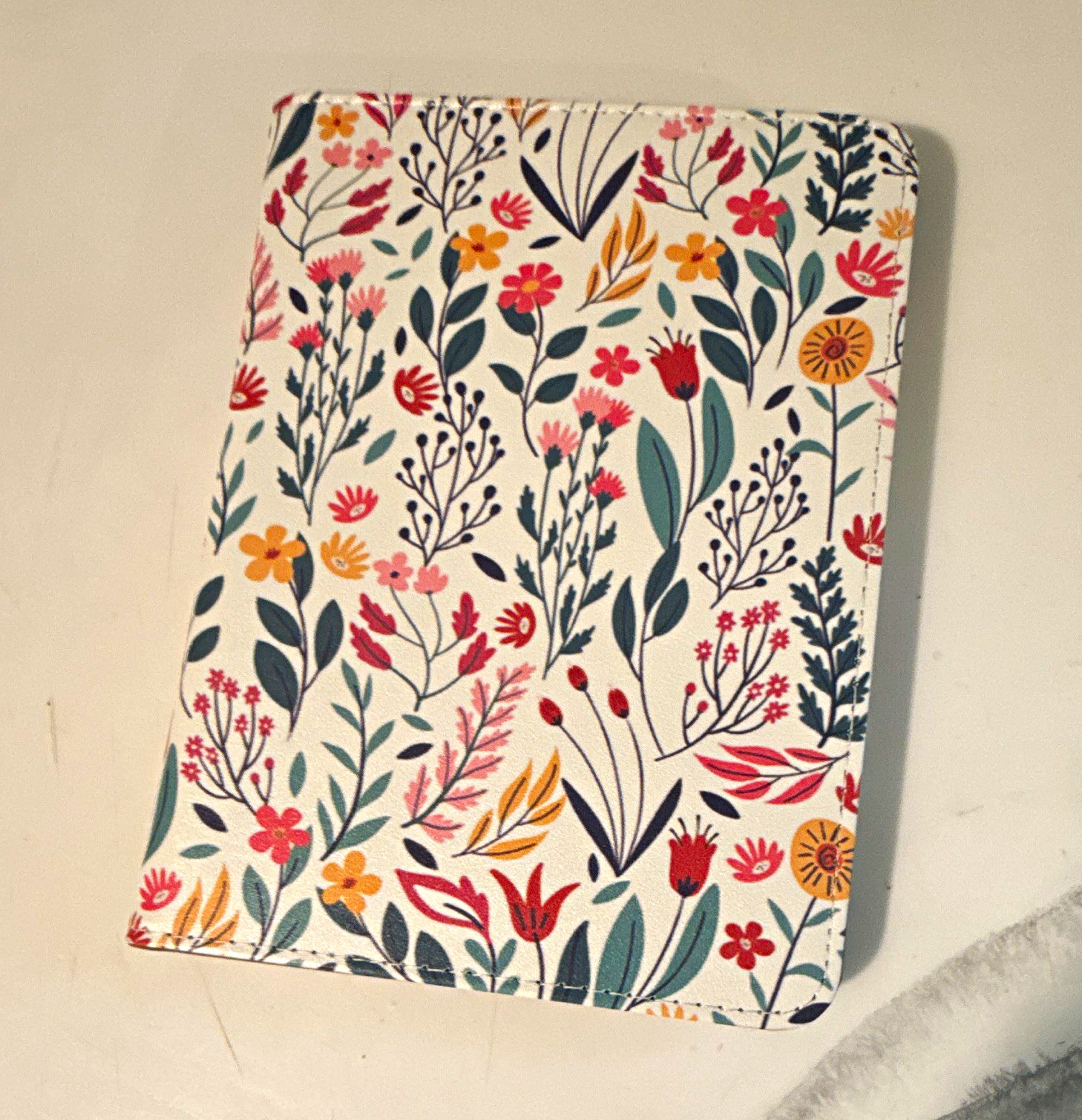 Multicolor Floral Folding Folio Kindle Case 7in by 5.5 in