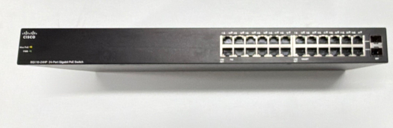 Cisco SG110-24HP 24-Port Gigabit PoE Unmanaged Rack Mount Switch SFP