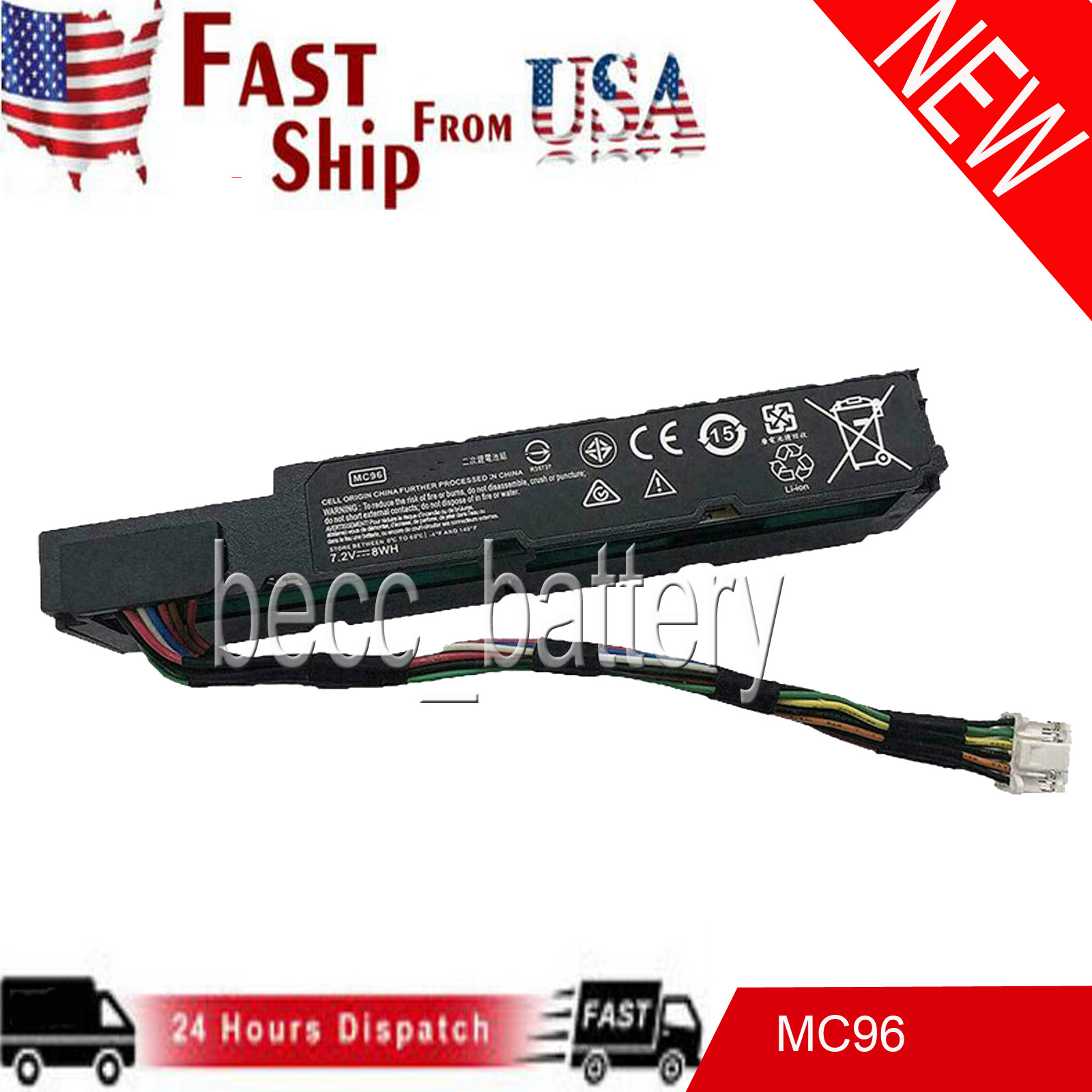 MC96 battery compatible with Hp Smart Array 786761-001 815983-001 HSTNN-IS6A 