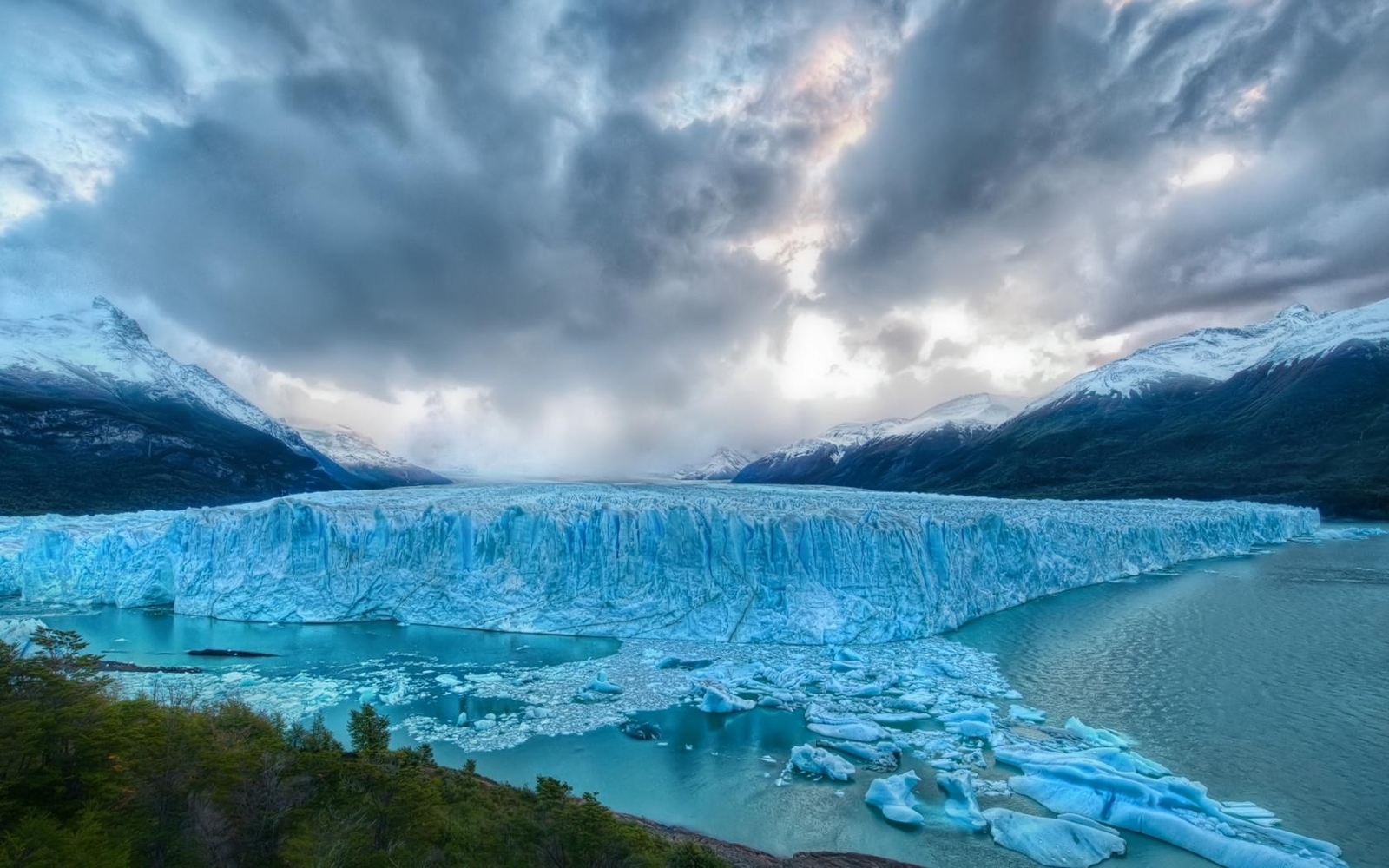 Landscape glacier sky nature clouds cyan perito moreno Custom Gaming Mat Desk