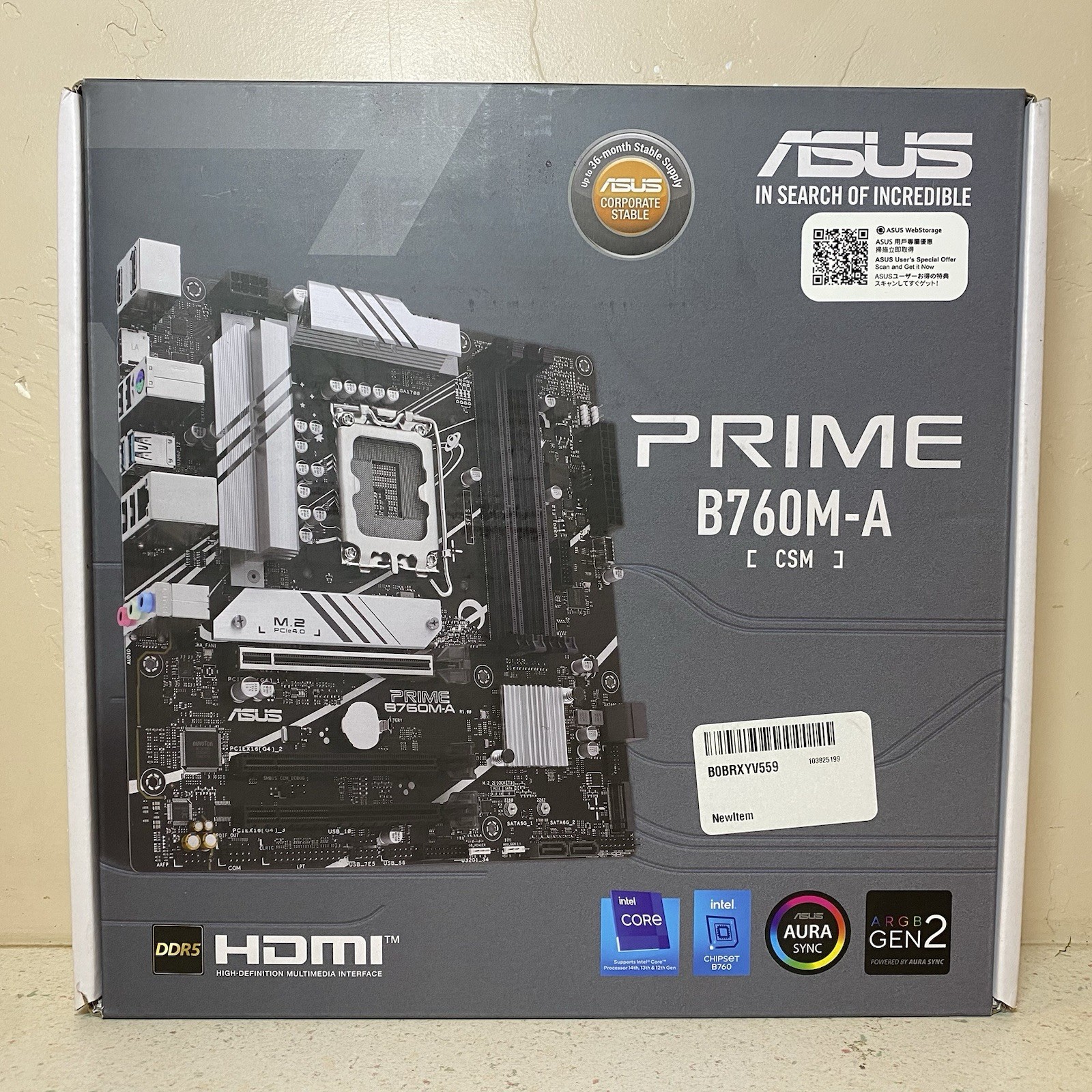 ASUS Prime B760M-A-CSM NEW Sealed 