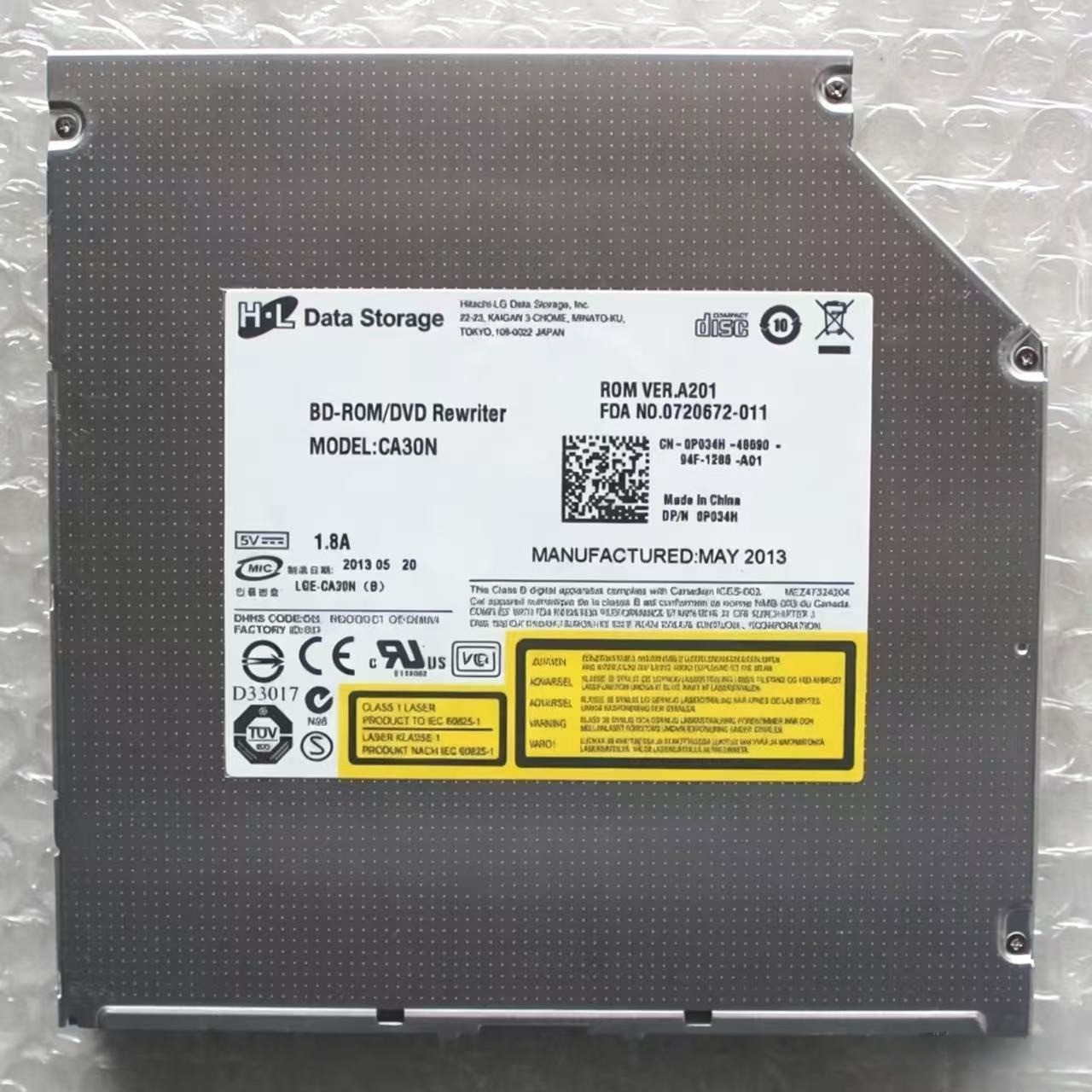 forHL CA30N CA40N 6X BD-ROM 3D Player Blu-Ray Combo 12.7mm Slot-in DVD RW Burner