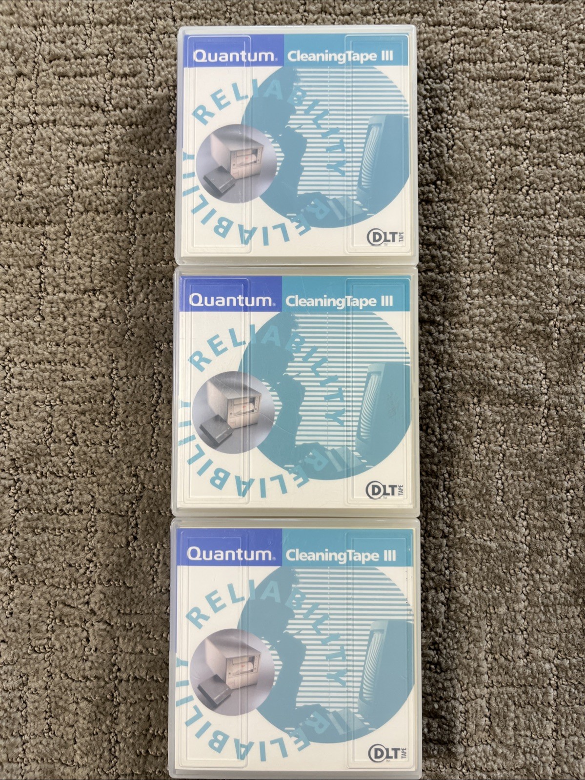 Quantum DLTtape Cleaning Tape III THXHC-02 Lot Of 3 New