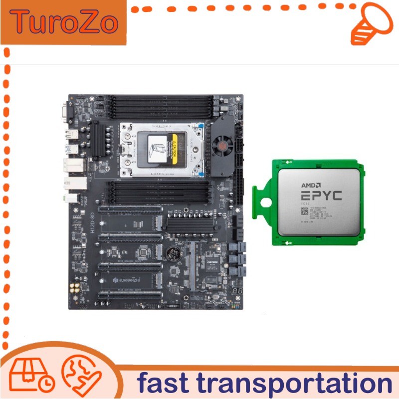H12D-8D, AMD EPYC 7532 SouthChina Motherboard DDR4 IPMI 2.0+ BMC With 32C/64T