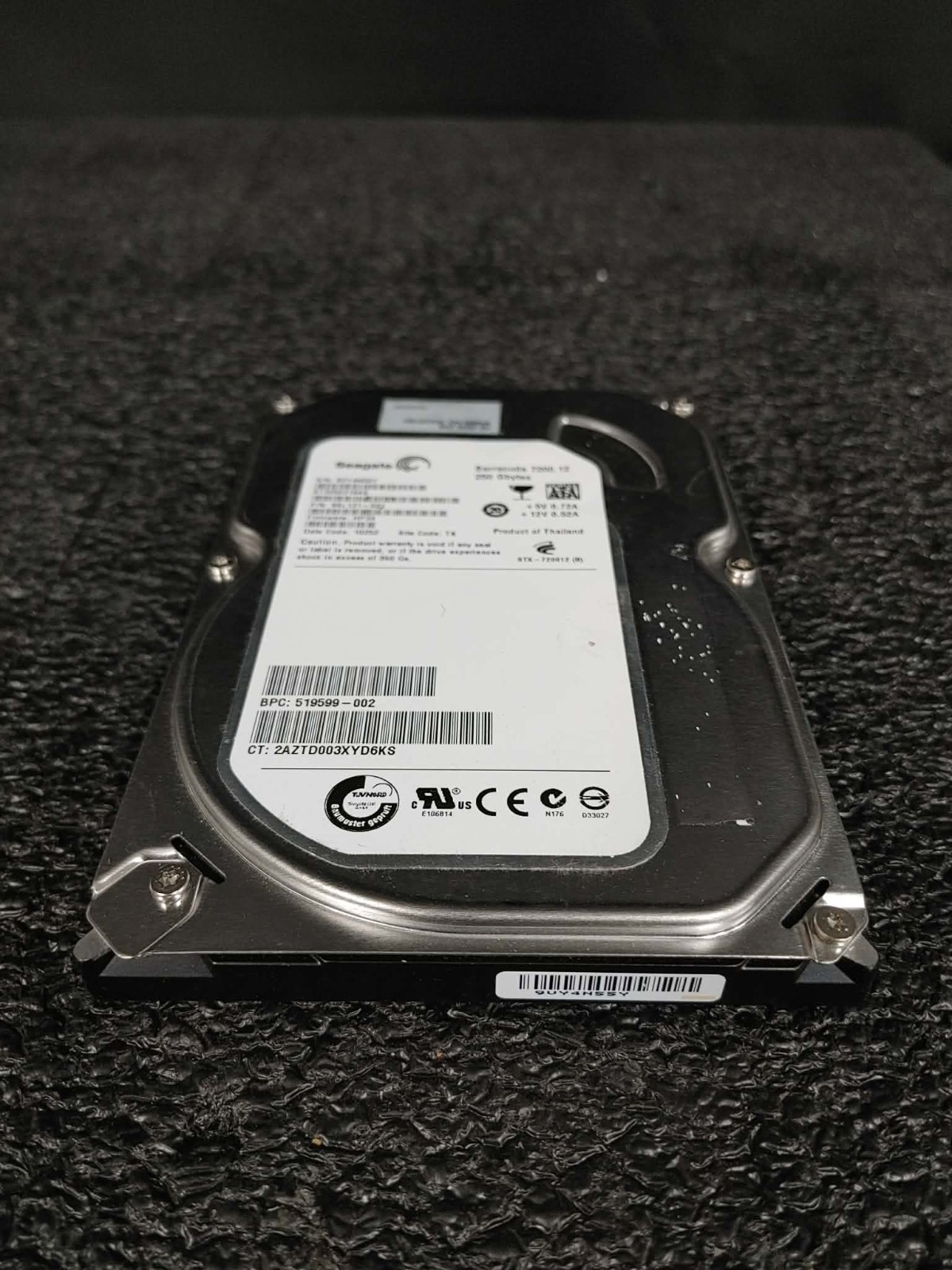 HP 519599-002 504337-001 250GB 7.2K RPM 8MB FW HP34 DC 10252 SATA 3.5" HDD