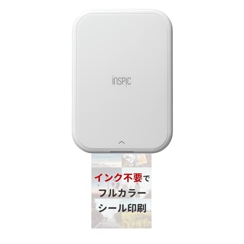 Canon Smartphone Mini Photo Printer iNSPiC PV-223-WH for Photos White Full Color