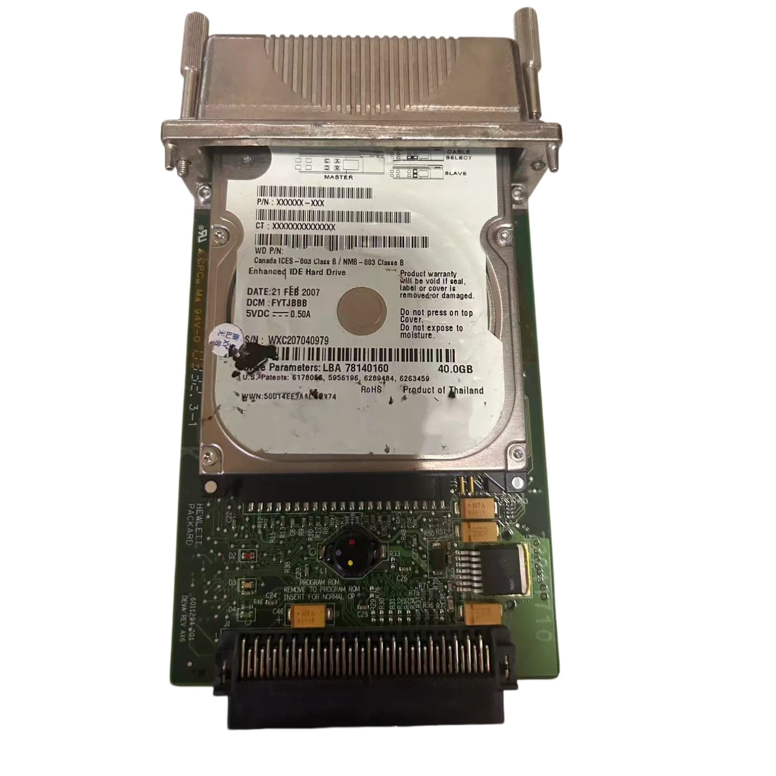 Hard Drive fits for Western Digital WD400UE-22KVT0 Printer Parts 5400RPM 40GB