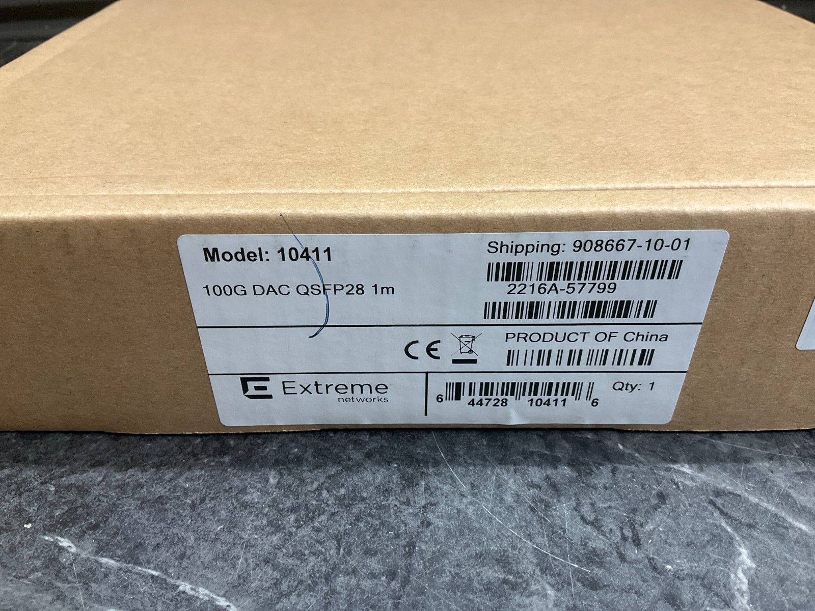 Extreme Networks 100 Gb Qsfp28-Qsfp28 1M Infiniband Cable ❤️ BRAND NEW SEALED