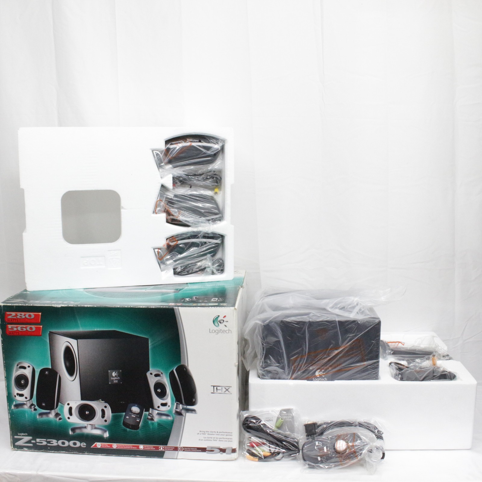 Logitech Z-5300E THX 5.1 Computer Speakers + Subwoofer New Open Box