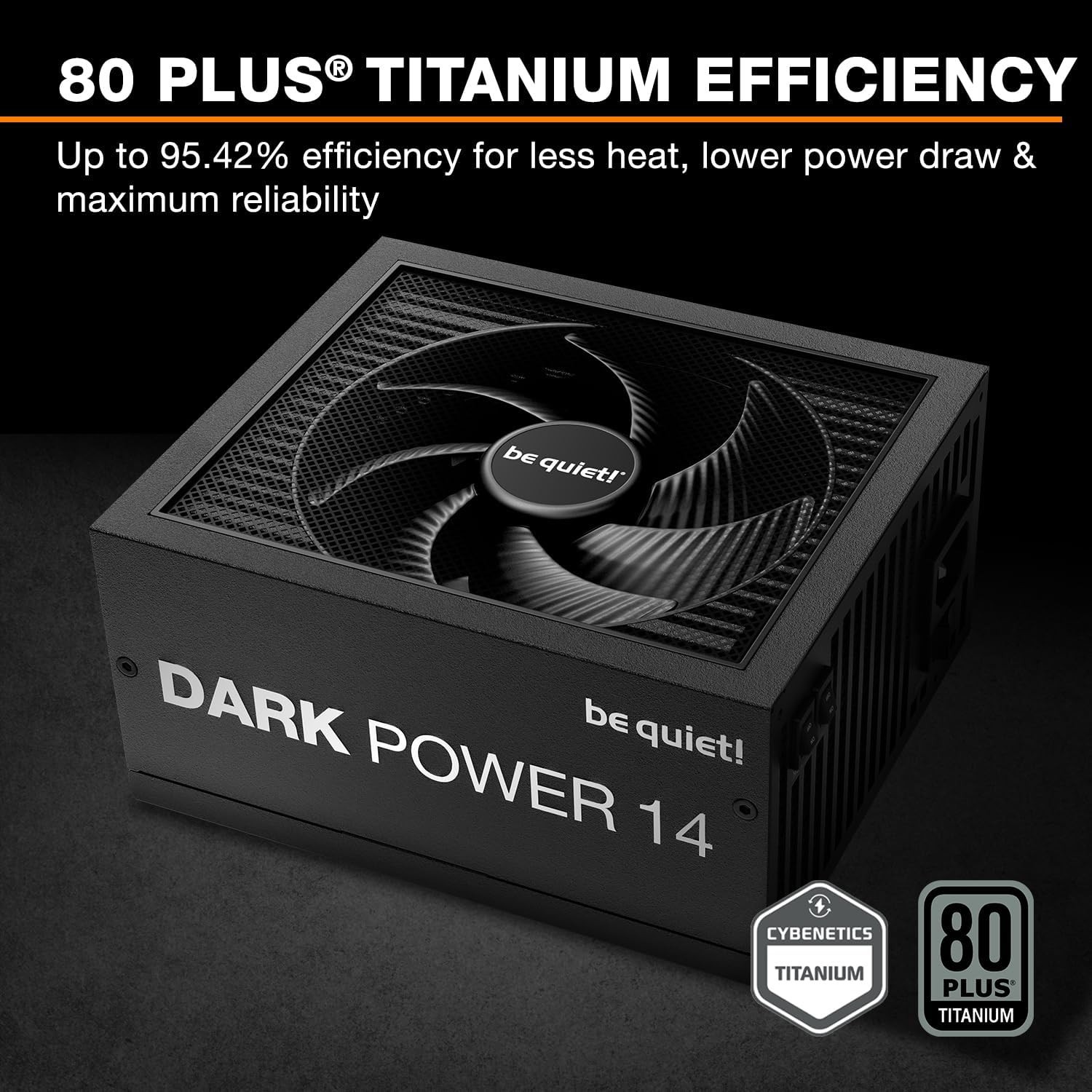 be quiet Dark Power 14 1000W ATX 3.1 Power Supply | 80 Plus Titanium Efficiency