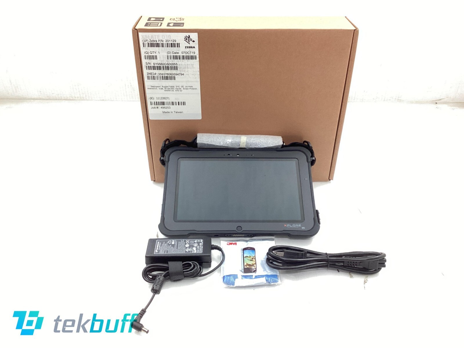 Zebra D10 10.1" Rugged Tablet Android 6.0 4GB 64GB SSD 4G LTE - 201129