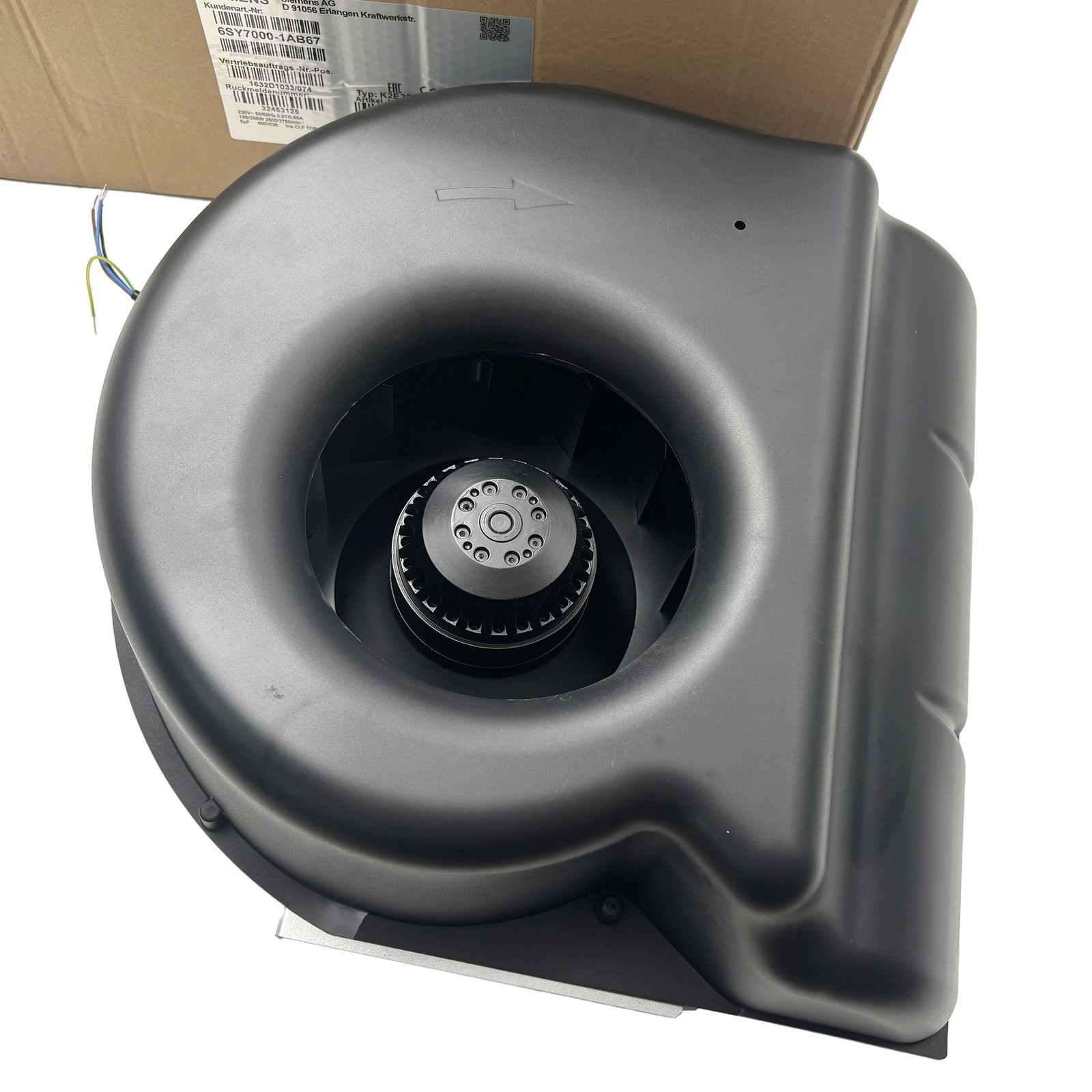 New Centrifugal Fan K2E250-AA01-09 230VAC 275W 2450RPM SIEMENS 6SY7000-0AB67