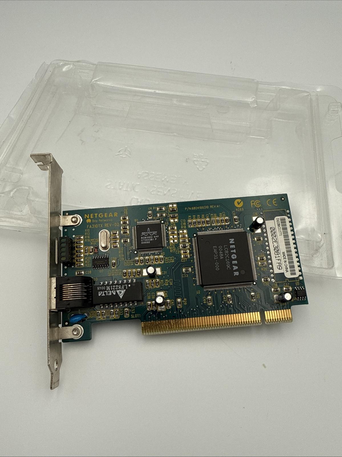 Netgear FA310TX Rev-D2 PCI 10/100 Ethernet Network Card – Vintage NIC