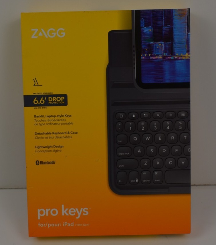 ZAGG Pro Keys Keyboard Case Apple iPad 10th Gen 10.9” Detachable Backlit