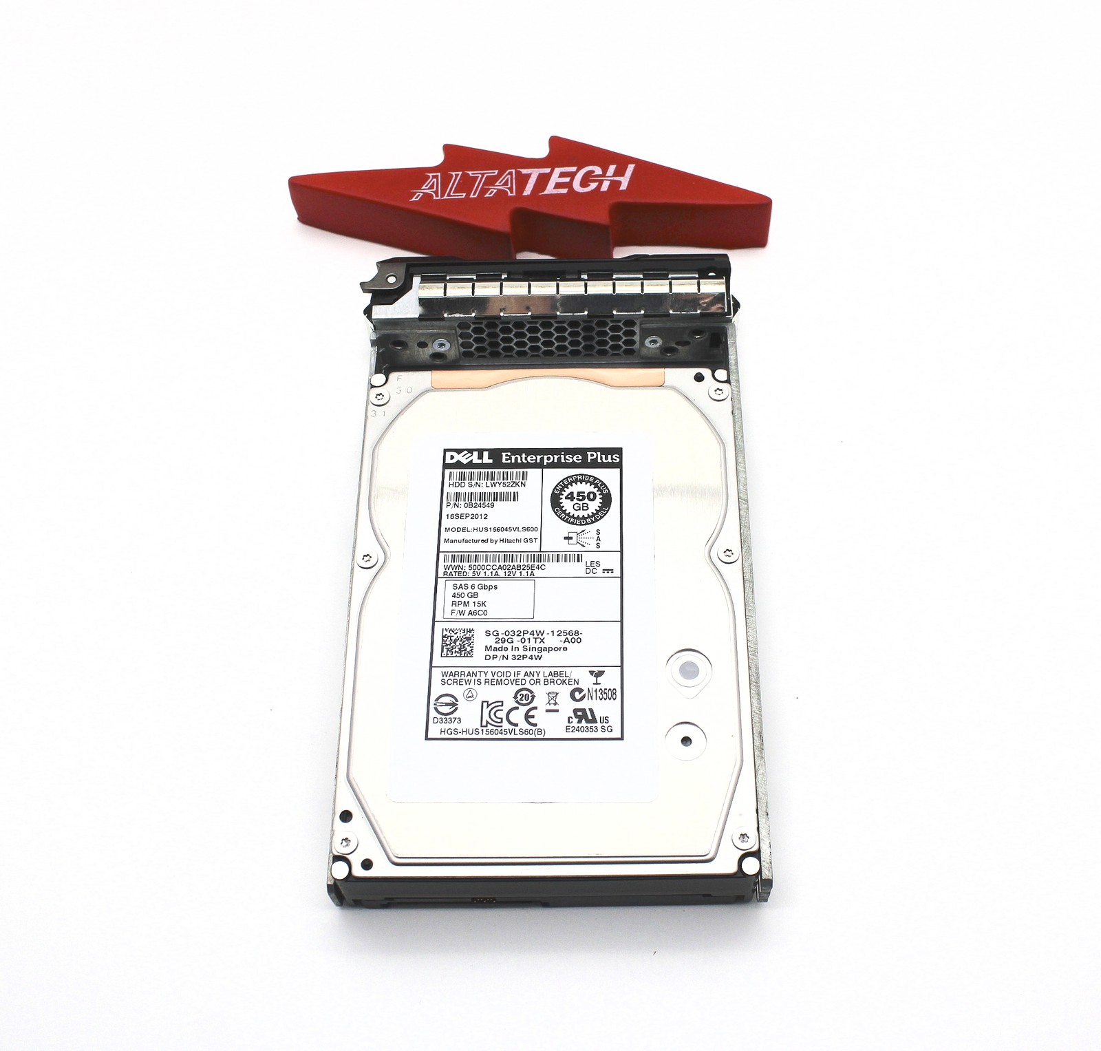 Dell 32P4W-CML 450GB 15K SAS 3.5 6G HDD Compellent SC200 Tray Hard Disc Drive