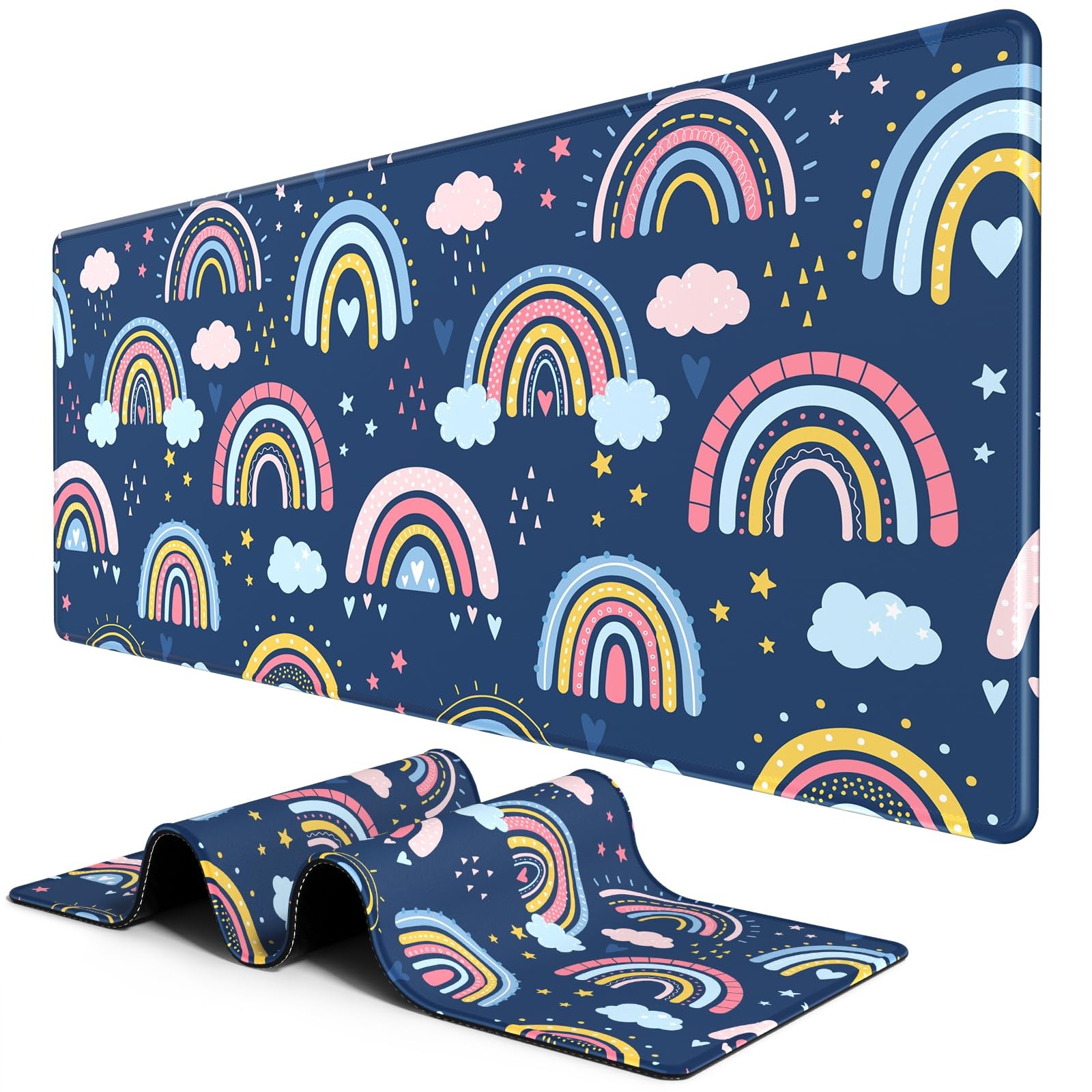 Large Desk Pad, XXL XL Extended Gaming Mouse Pad, Desk Mat for Office & Home,...