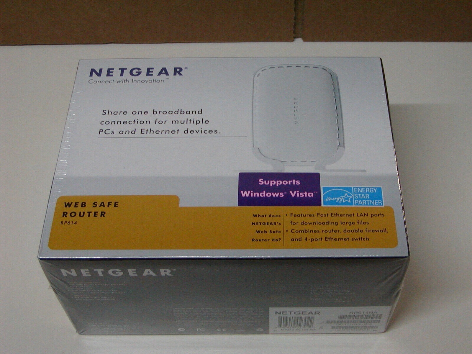 Netgear RP614 100 Mbps 4-Port 10/100 Wired Web Safe Router BRAND NEW 