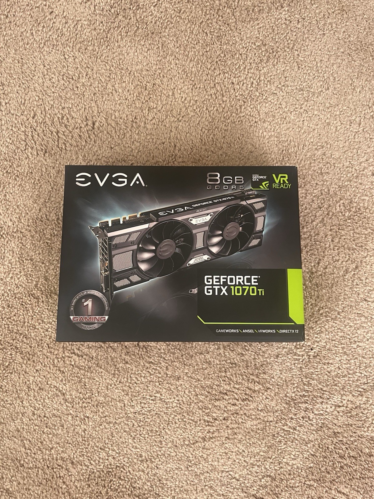 EVGA GeForce GTX 1070 Ti SC GAMING ACX 3.0 Black Edition 8GB GDDR5 Graphics Card