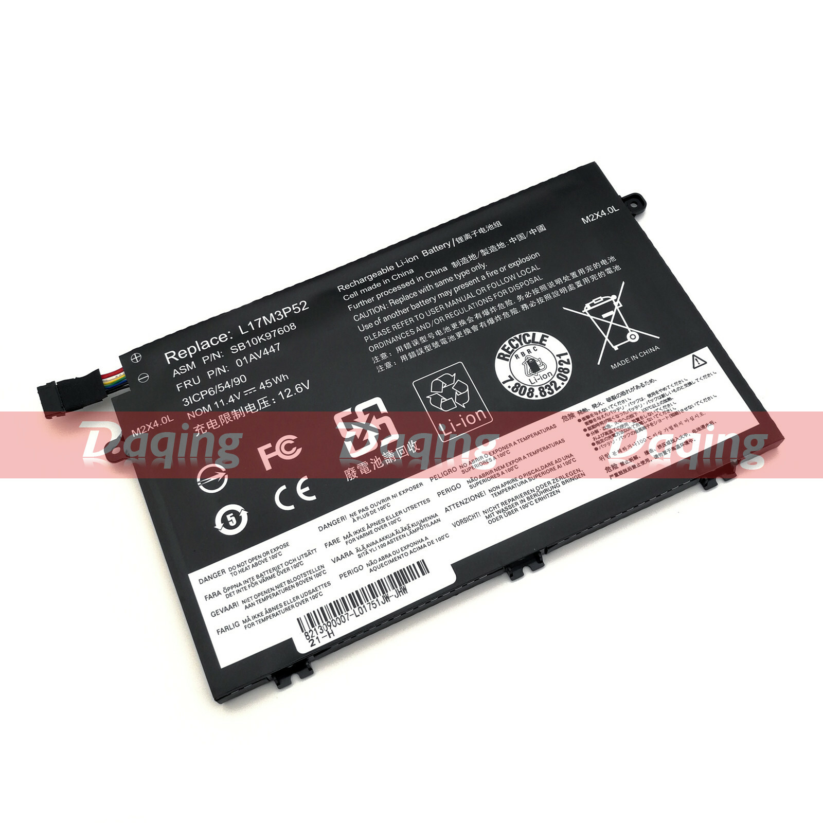 L17C3P51 L17M3P52 L17L3P51 Battery for Lenovo ThinkPad E480 E490 E580 E585 E590