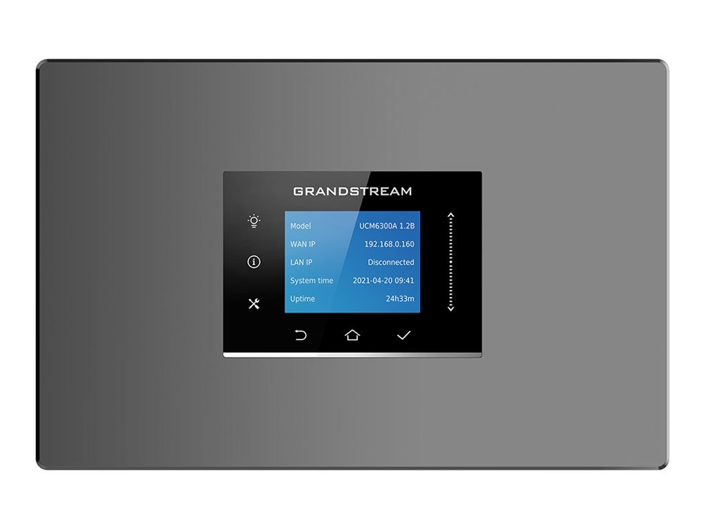 Grandstream UCM6300A IP-PBX 0 FXO-Ports Pbx Voice over ip Ethernet Power over