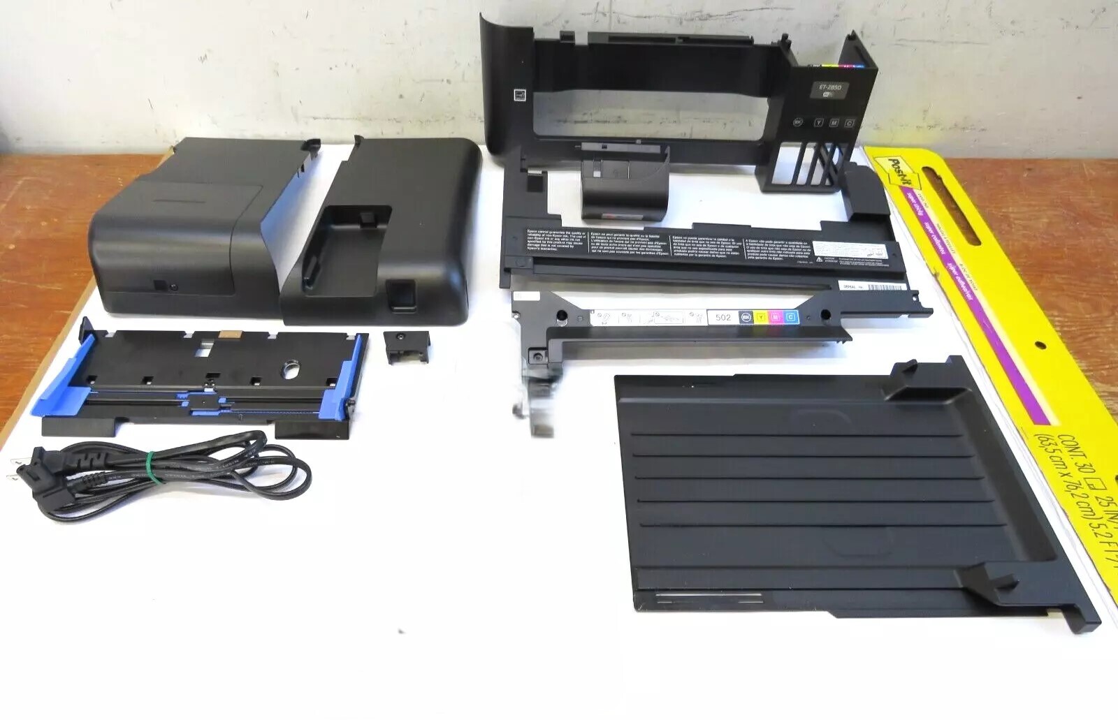 Epson Ecotank ET-2850 Printer Case Parts / Power Cord SET of 11
