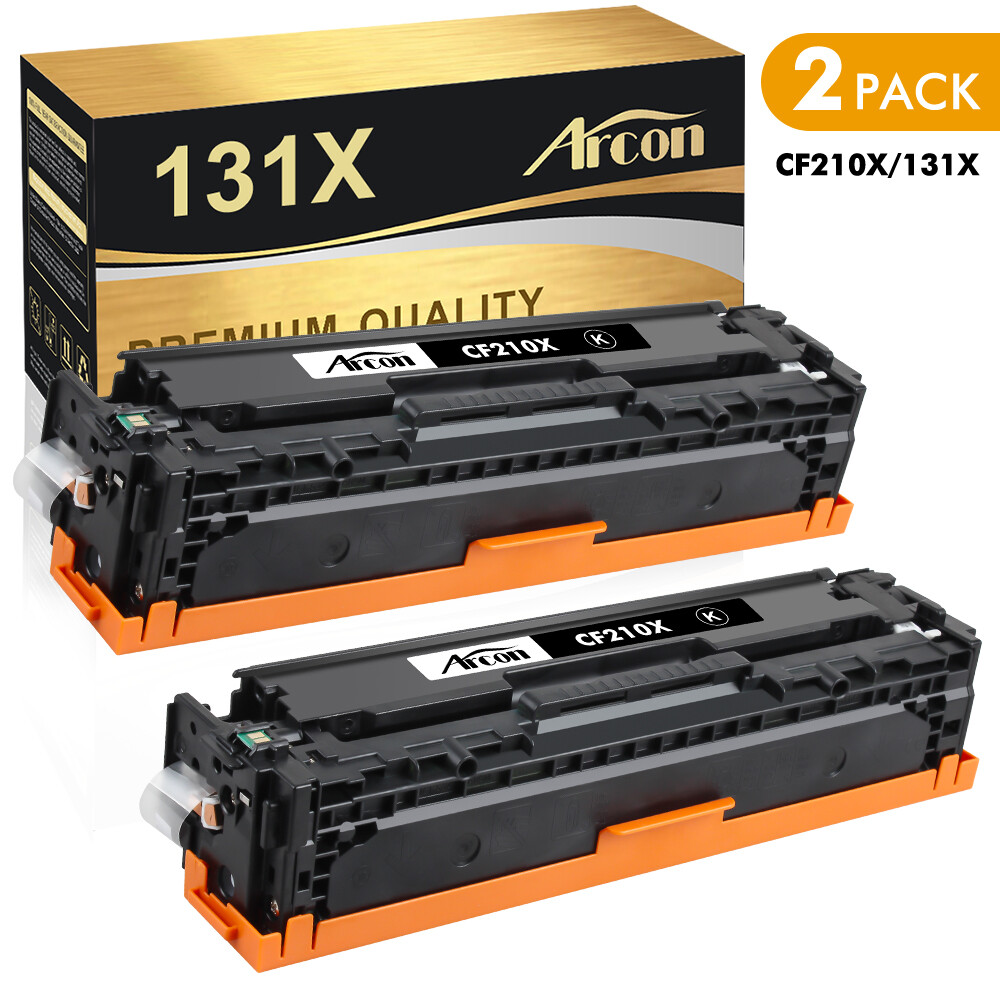 2 PK CF210A 131A Black Toner Cartridges For HP Color Laserjet Pro 200 MFP M276nw