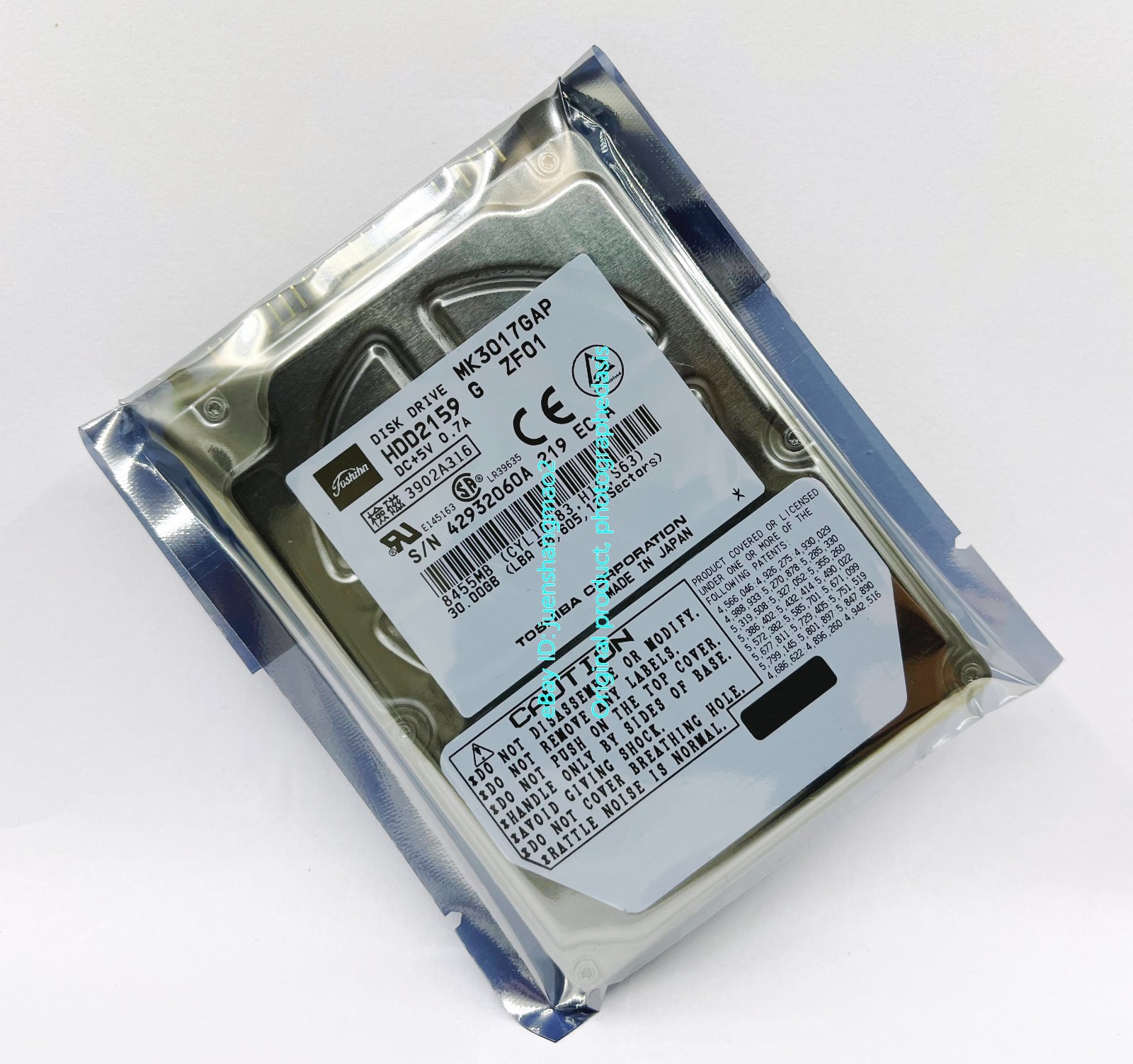 Toshiba 30GB 4200RPM MK3017GAP IDE 2.5-inch Laptop Hard Drive
