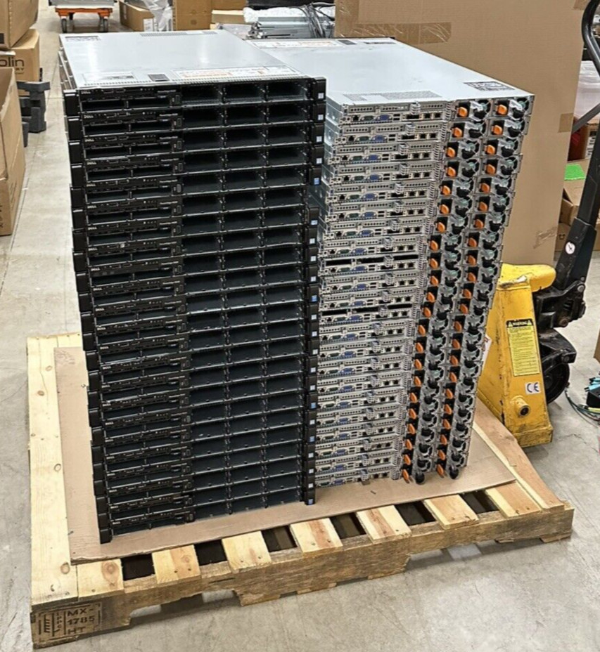 Lot of 30 Dell R630 2x Xeon E5-26XX No CPU/RAM 2x 1100w PSU H730P iD8 Ent RPS