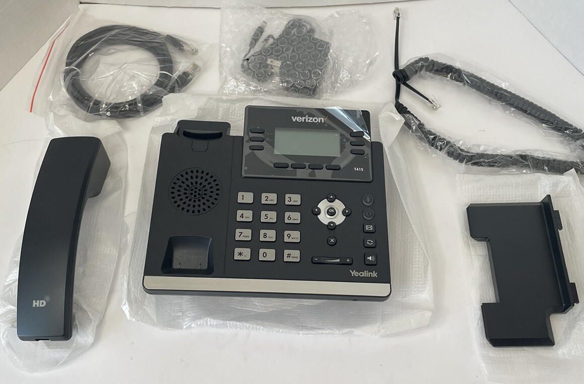 Verizon Yealink One Talk T41S IP Desk Phone - Black/Silver