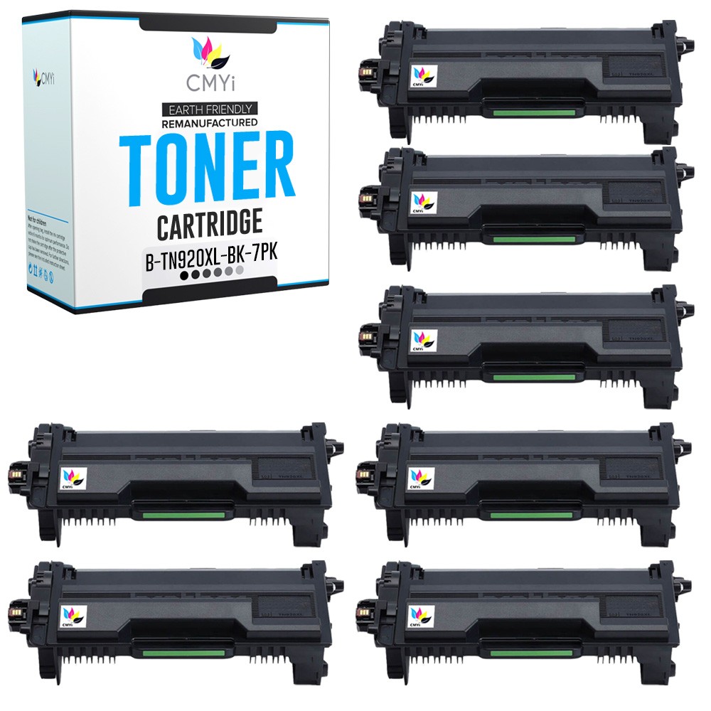 7-PK Compatible CMYi TN920XL Printer Cartridge fits Brother MFC-L5715DW L5717DW