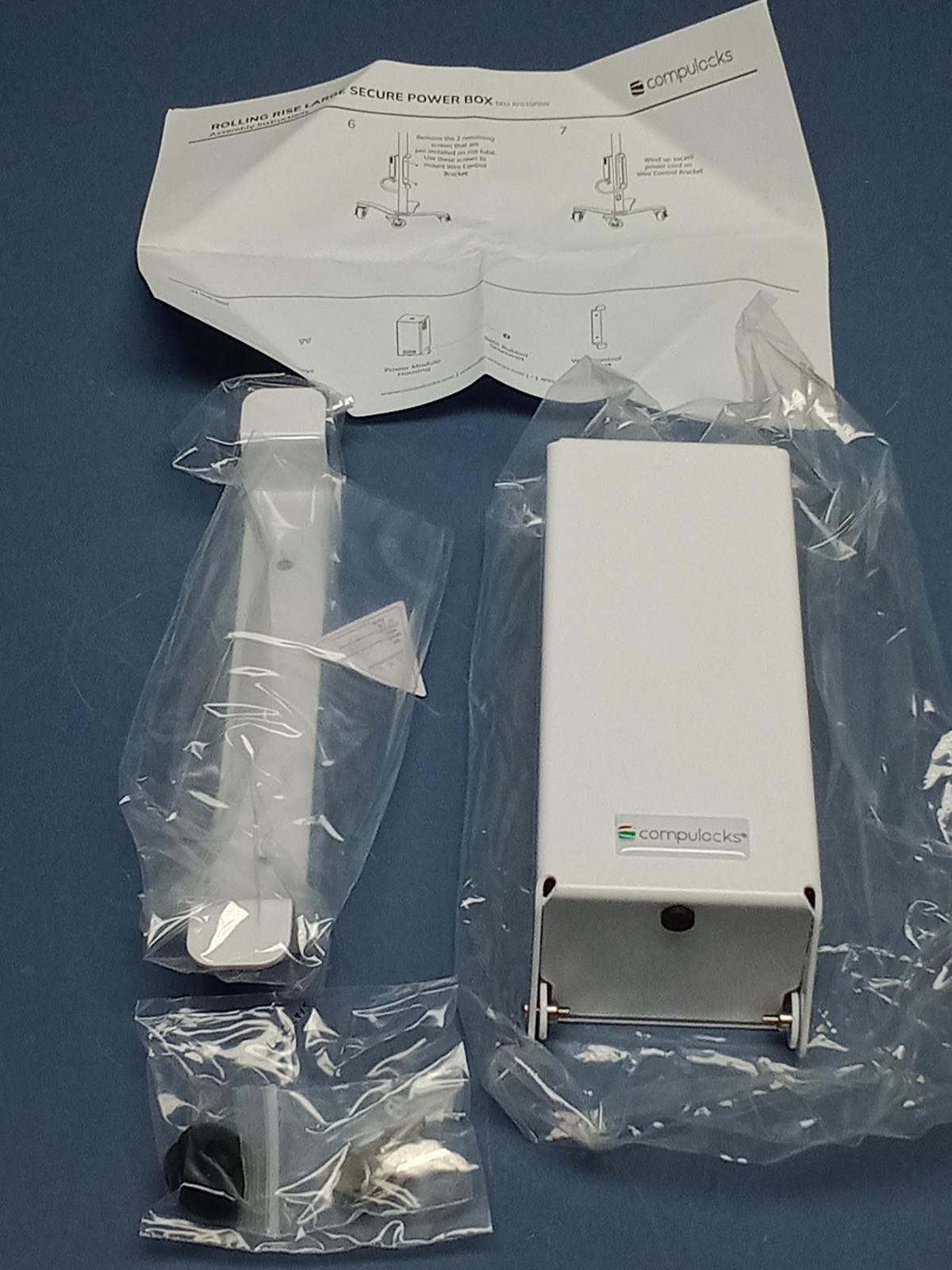 Maclocks Compulocks - RF03SPBW - Rolling Rise Large Secure Power Box, White
