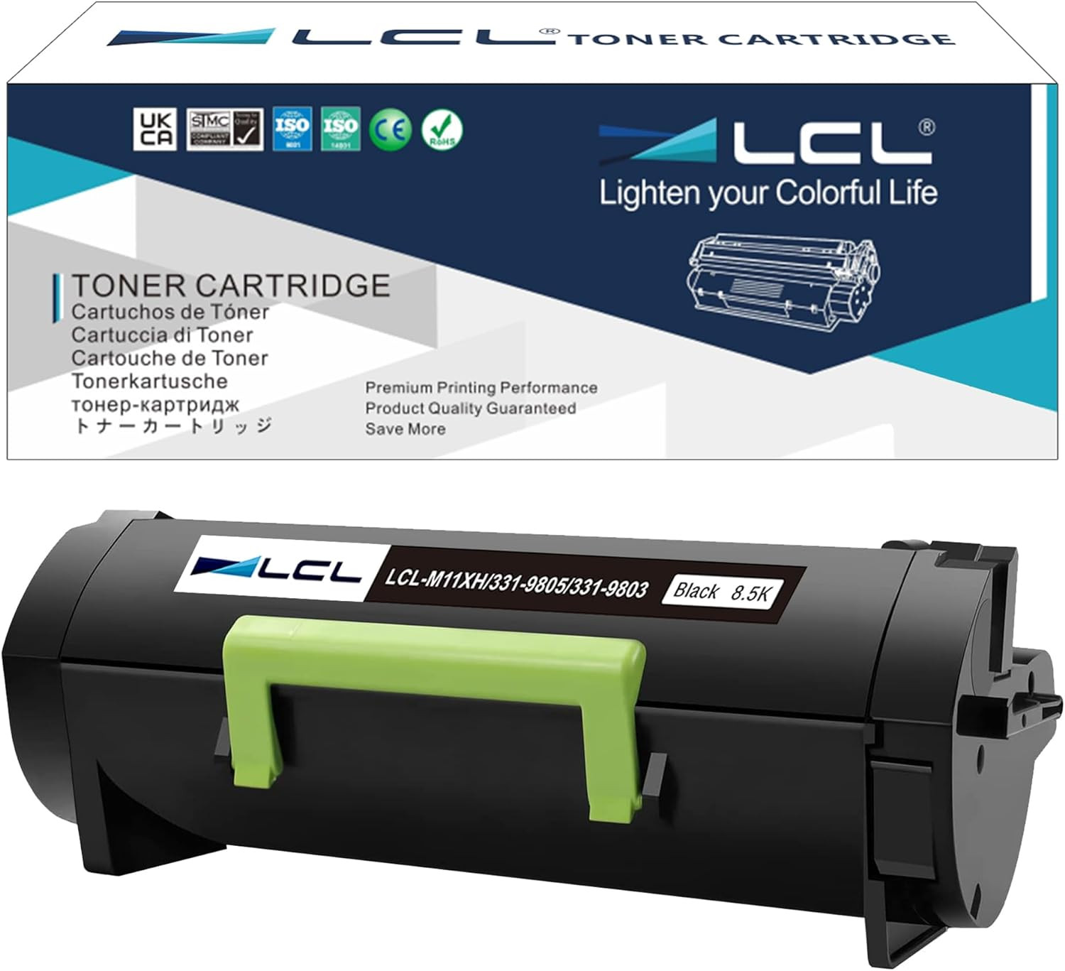 Compatible Toner Cartridge Replacement for Dell M11XH 331-9805 331-9803 311-9805