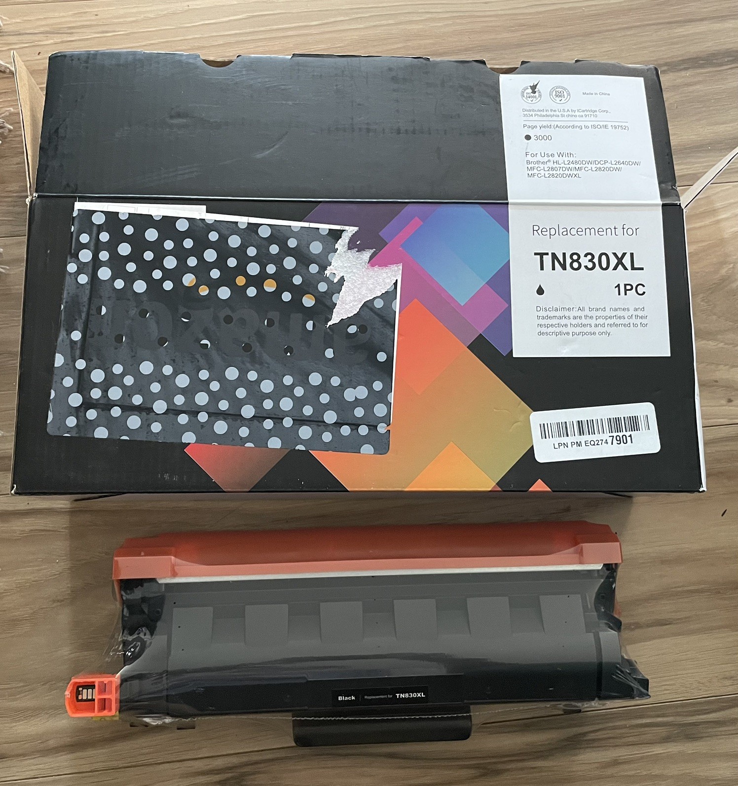 TOKYOINK TN830XL High Yield Black Toner Cartridge – Compatible Replacement