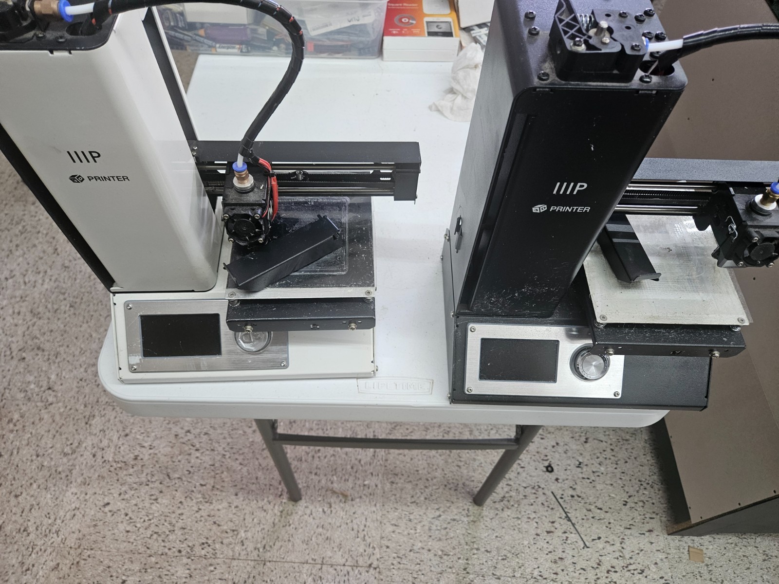 Lot of 2 Monoprice MP Mini Delta 3D Printers Parts Repair As-Is Untested