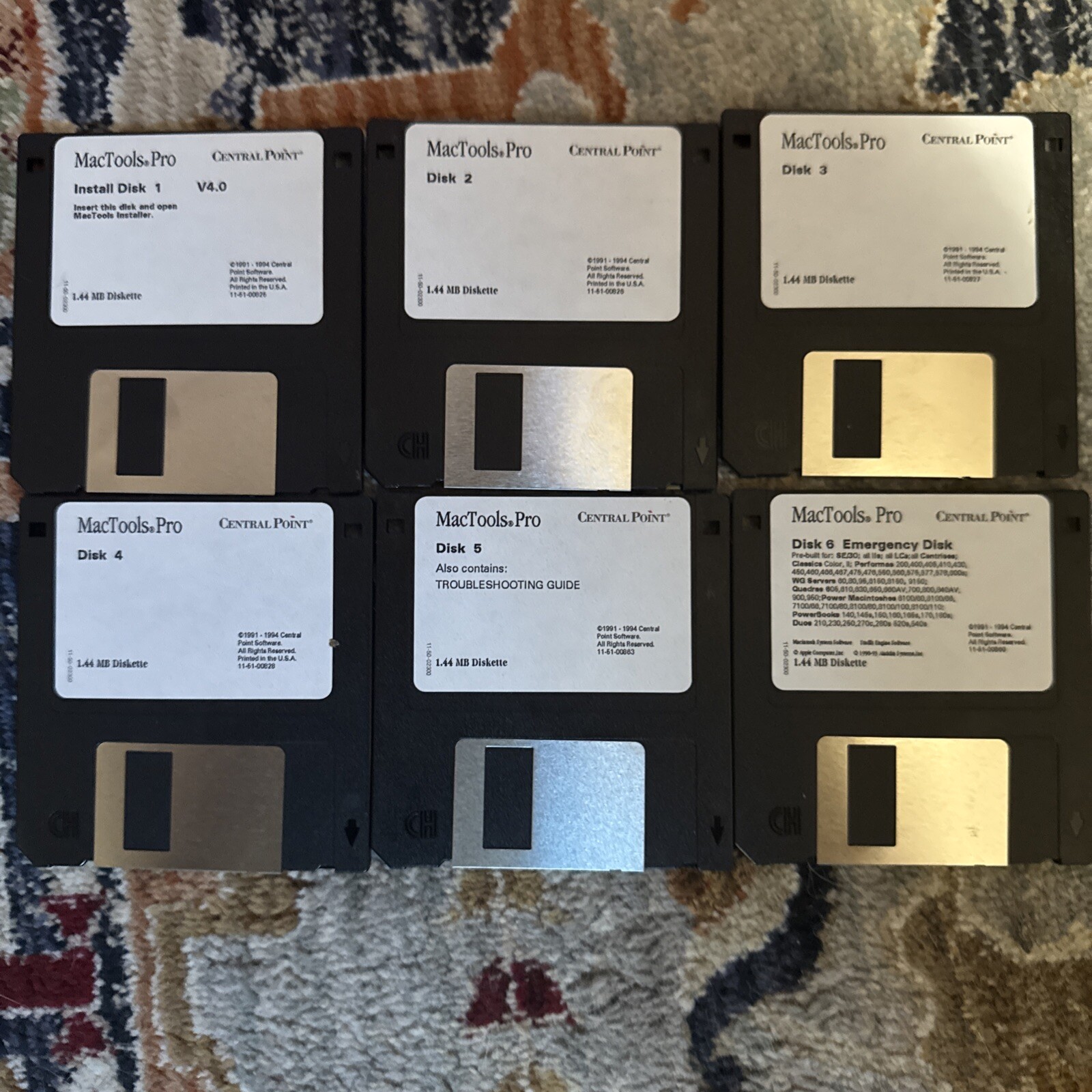 Vintage Mac tools Pro Version 4 For Macintosh 6 3.5” Floppy Disks 1994 💾