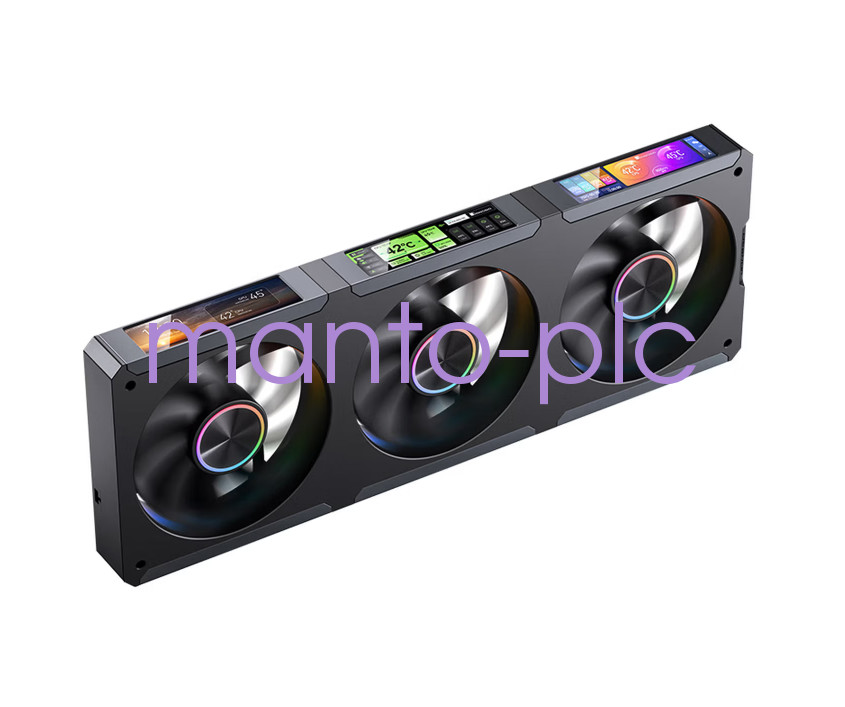 JONSBO ZC-360 Black 120mm×3 Magnetic Mount 3.38-inch Integrated Screen Case Fan