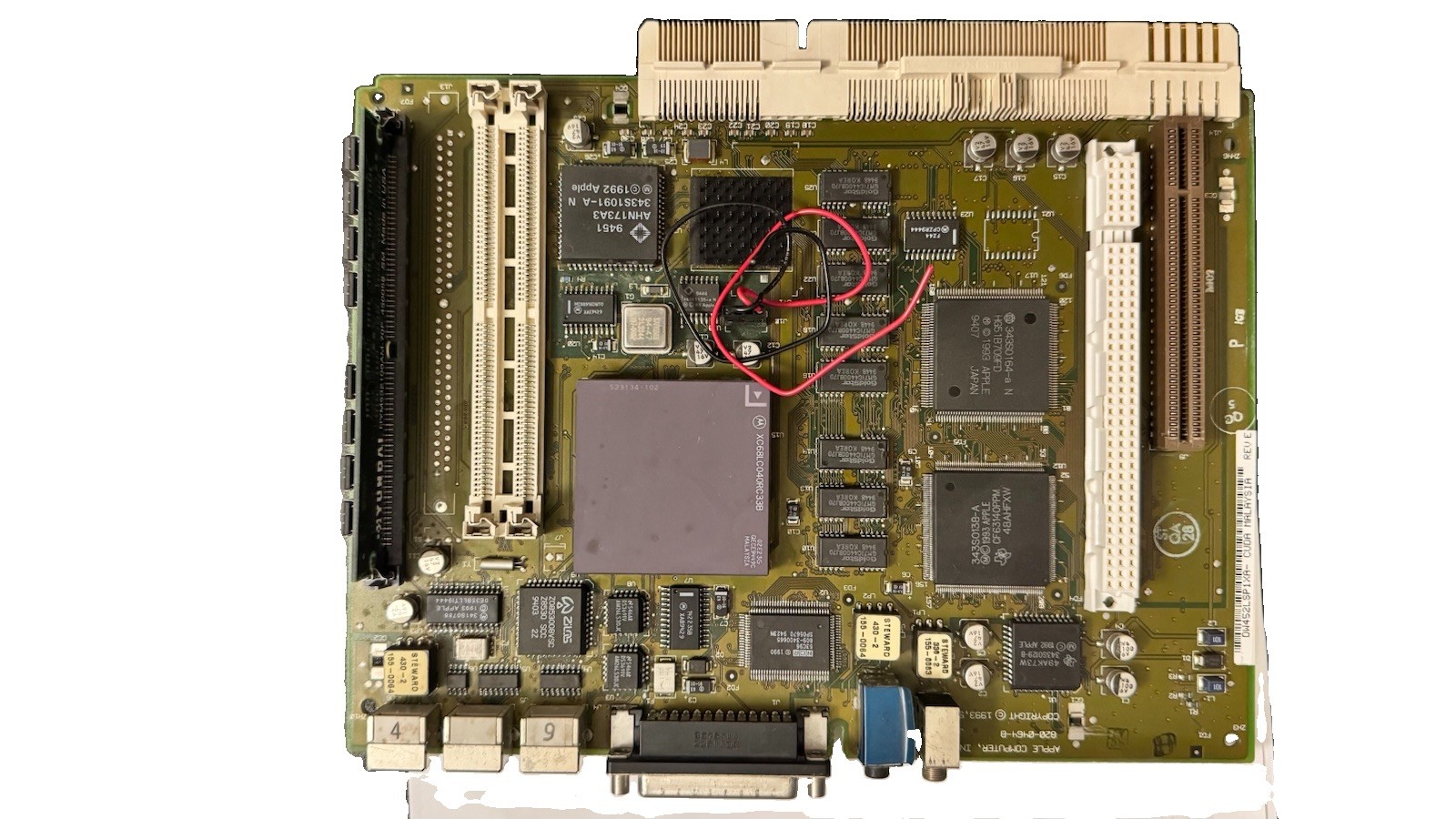 Apple Macintosh LC575 Mystic Logic Board with Ethernet Card. Tested Working.