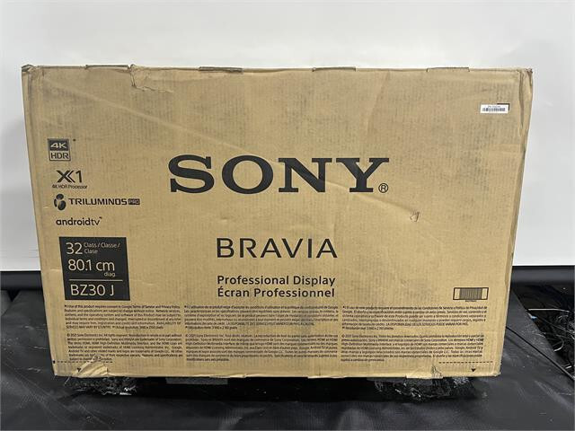 SEE PICS Sony 32-in 4K UHD Commercial Digital Display Android Monitor FW32BZ30J