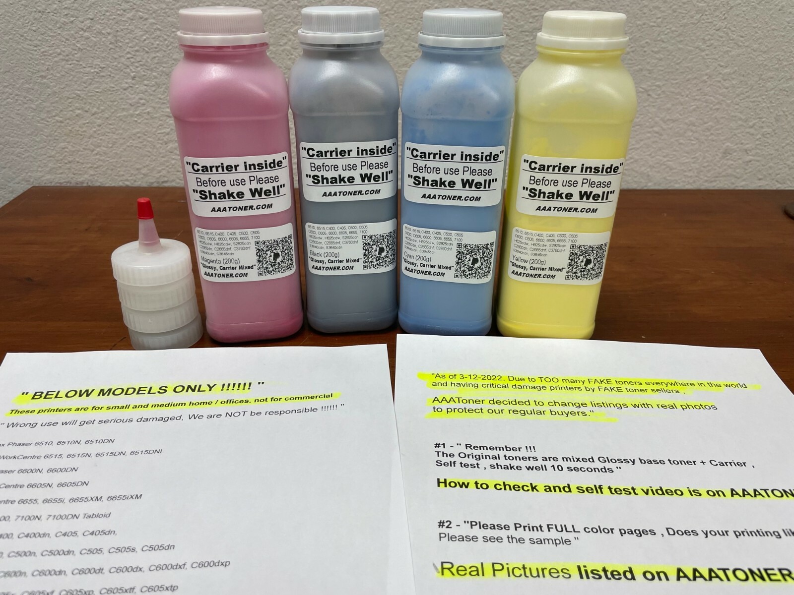 (200g x 4) Toner Refill for Xerox Versalink C400, C405, C500, C505, C600, C605