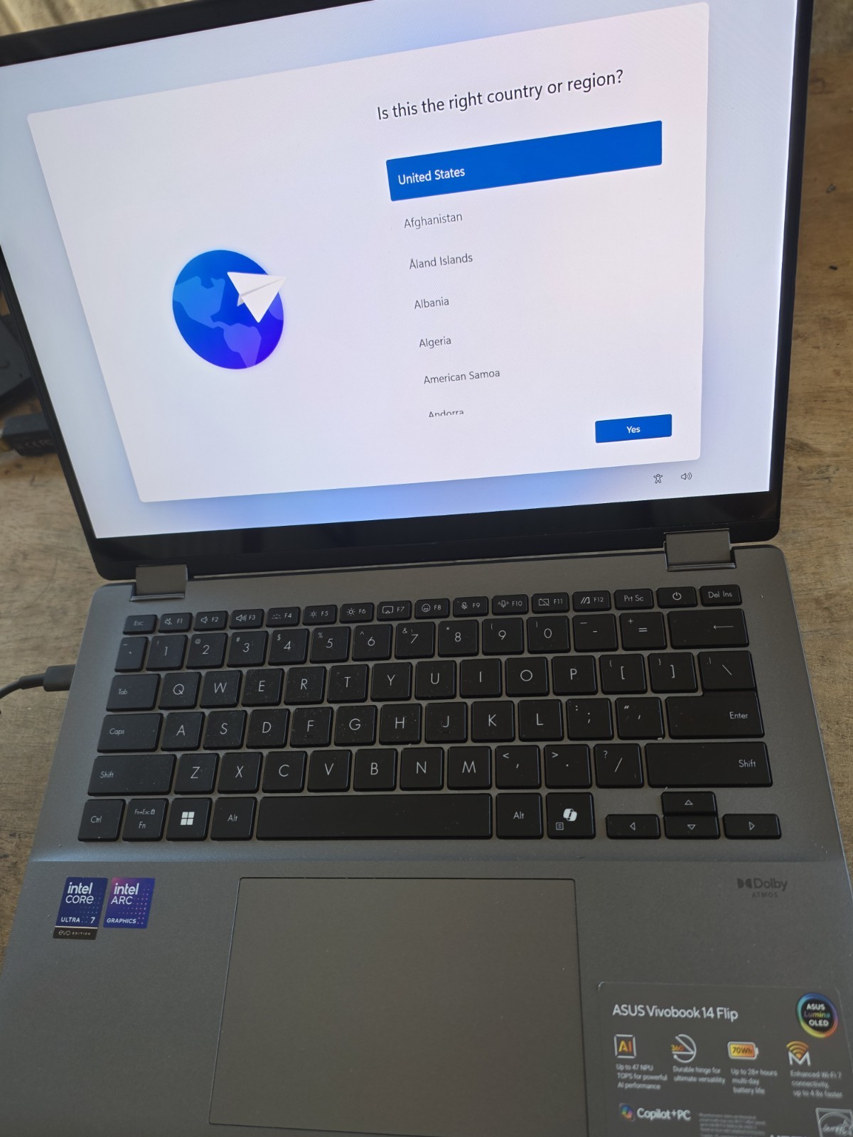 Asus Vivobook 14 Flip Core Ultra 7 256V 2.2GHz 16GB 1TB 14" TP3407SA Box