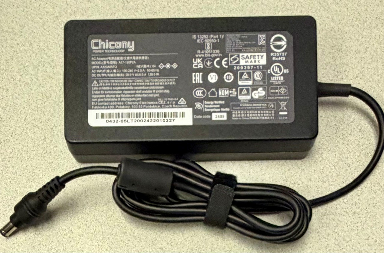 NEW ​Chicony 120W 5.5mm Charger AC Adapter P/N A17-120P2A  A120A057Q