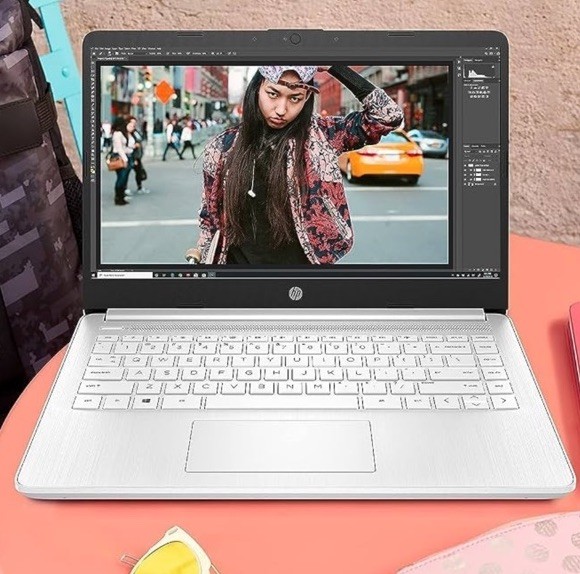 Mint HP 14 Student Laptop White 4 Core Intel (64GB OnBoard + 512GB P50) Win 11
